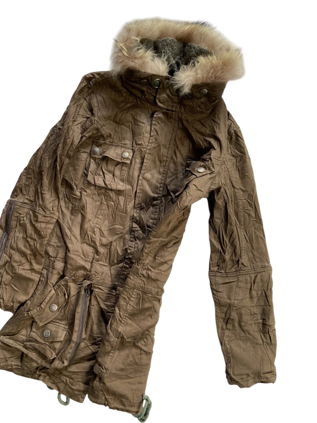 Japanese Brand JAPANESE BONDAGE SPLENDEUR FUR MULTI POCKET PUNK JACKET Size US S / EU 44-46 / 1 - 3 Thumbnail