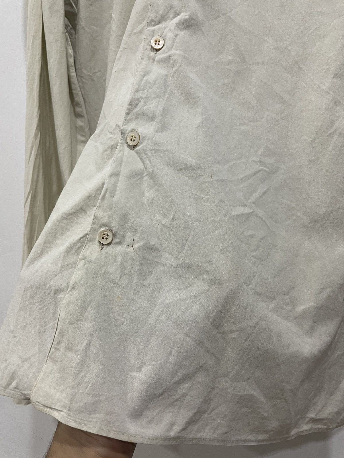 Miu Miu Miu Miu Elastane Khaki Button Up Shirt Size US M / EU 48-50 / 2 - 21 Thumbnail