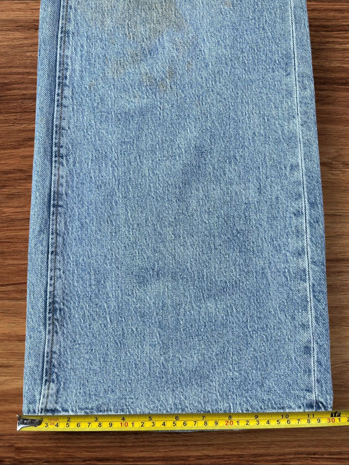 Japanese Brand × Vintage Vintage Japanese Brand Dirty Washed High Rise Wide Leg Jeans Size 26" / US 2 / IT 38 - 13 Thumbnail
