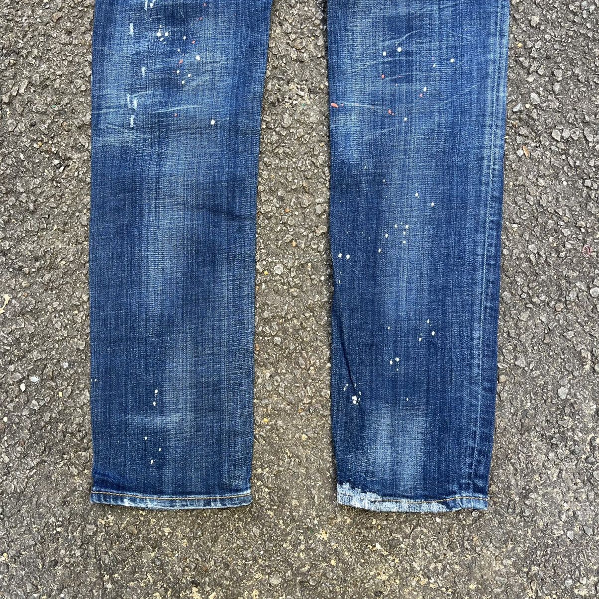 Dsquared2 Distressed Denim DSQUARED2 Jeans Paint Splash Slim Pants Size US 30 / EU 46 - 12 Thumbnail