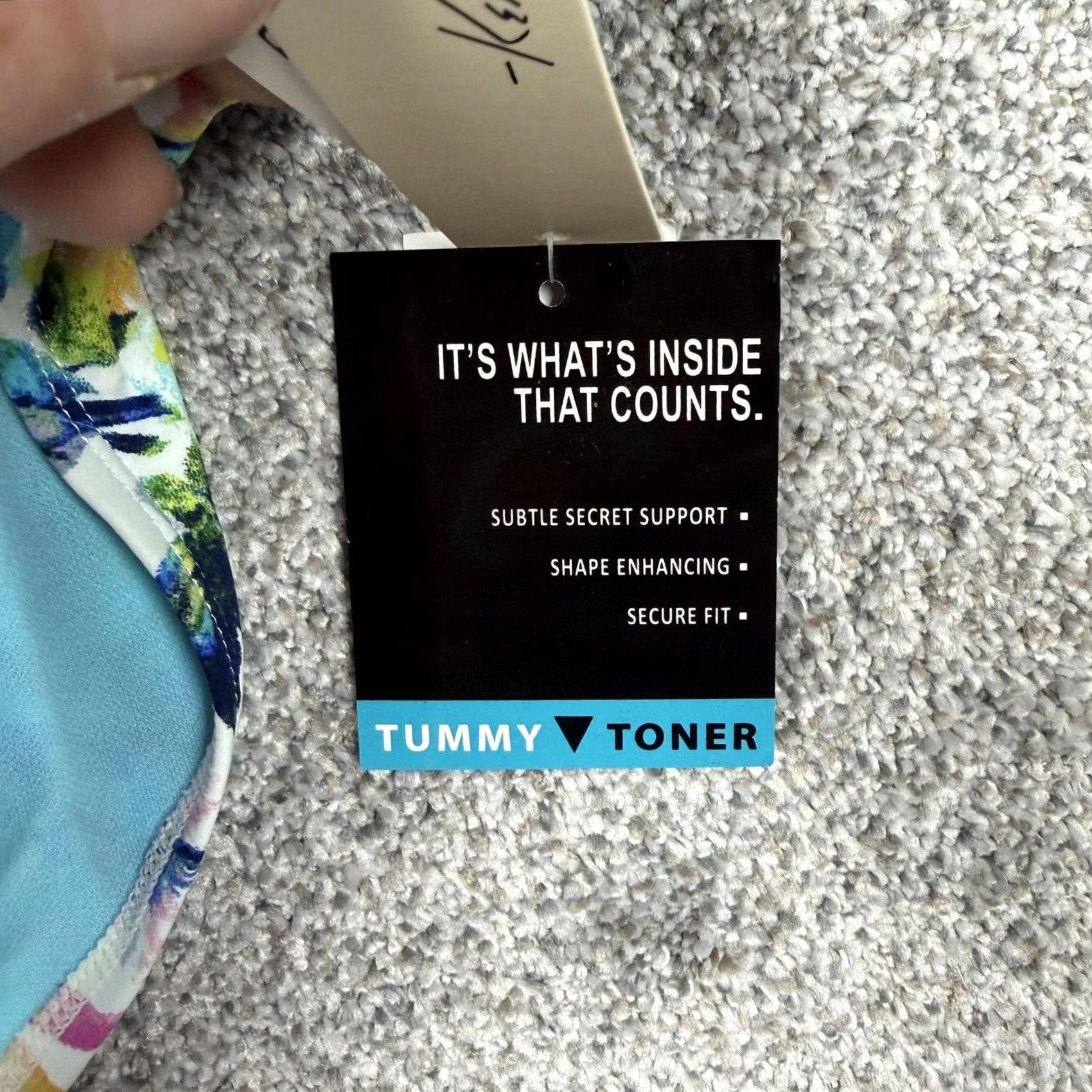 Kenneth Cole Kenneth Cole New York Bikini Bottom L Multicolor Floral Tummy Toner Beachwear Women Size 36" / US 14 / IT 50 - 4 Thumbnail