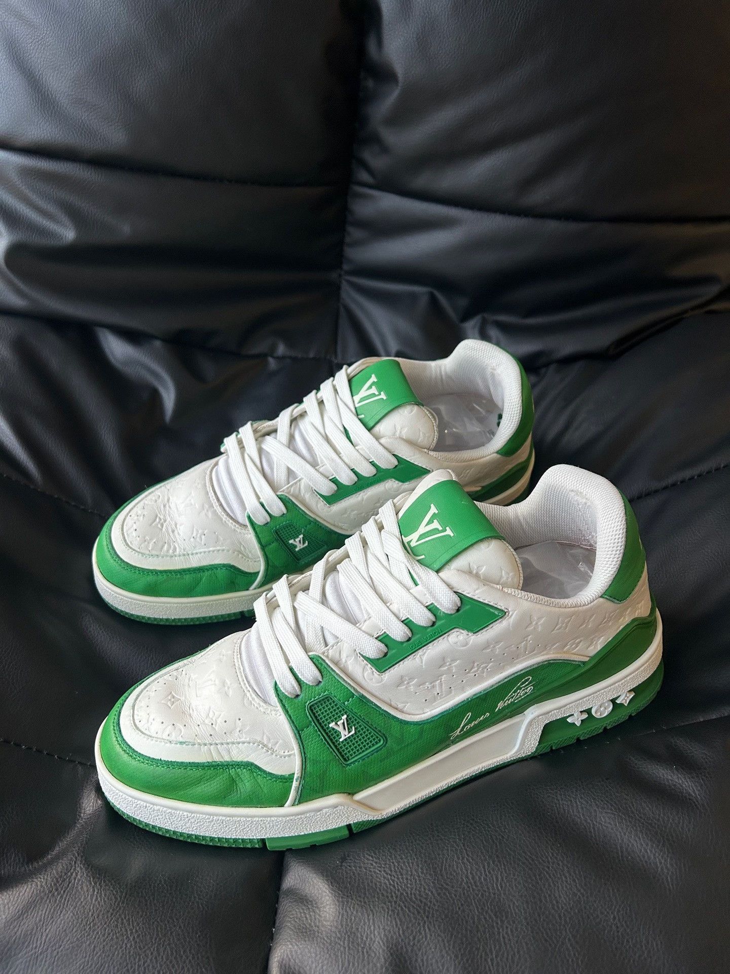 Louis Vuitton Louis Vuitton Training Green Lowtop Sneakers 41 Men Size US 8.5 / EU 41-42 - 1 Thumbnail