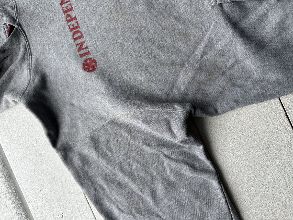 Independent Truck Co. × Vintage 🚨VNTG INDEPENDENT DISTRESSED SKATE HOODIE BIG LOGO GRAY Size US M / EU 48-50 / 2 - 4 Thumbnail