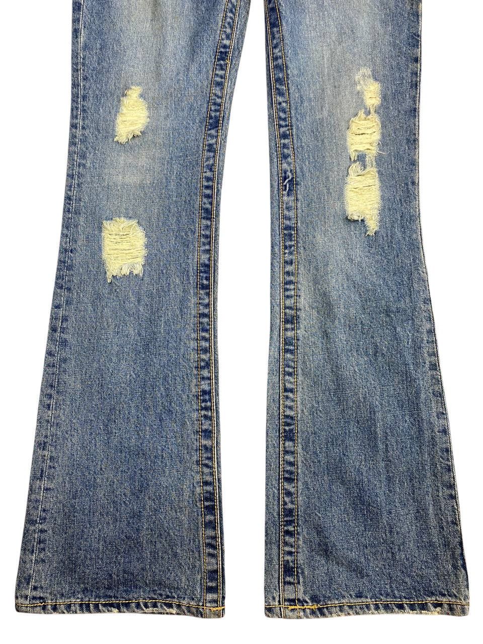 JACKROSE Y2K 2000’s Jackrose Mudwash Distressed Flare Jeans Size US 31 - 11 Thumbnail