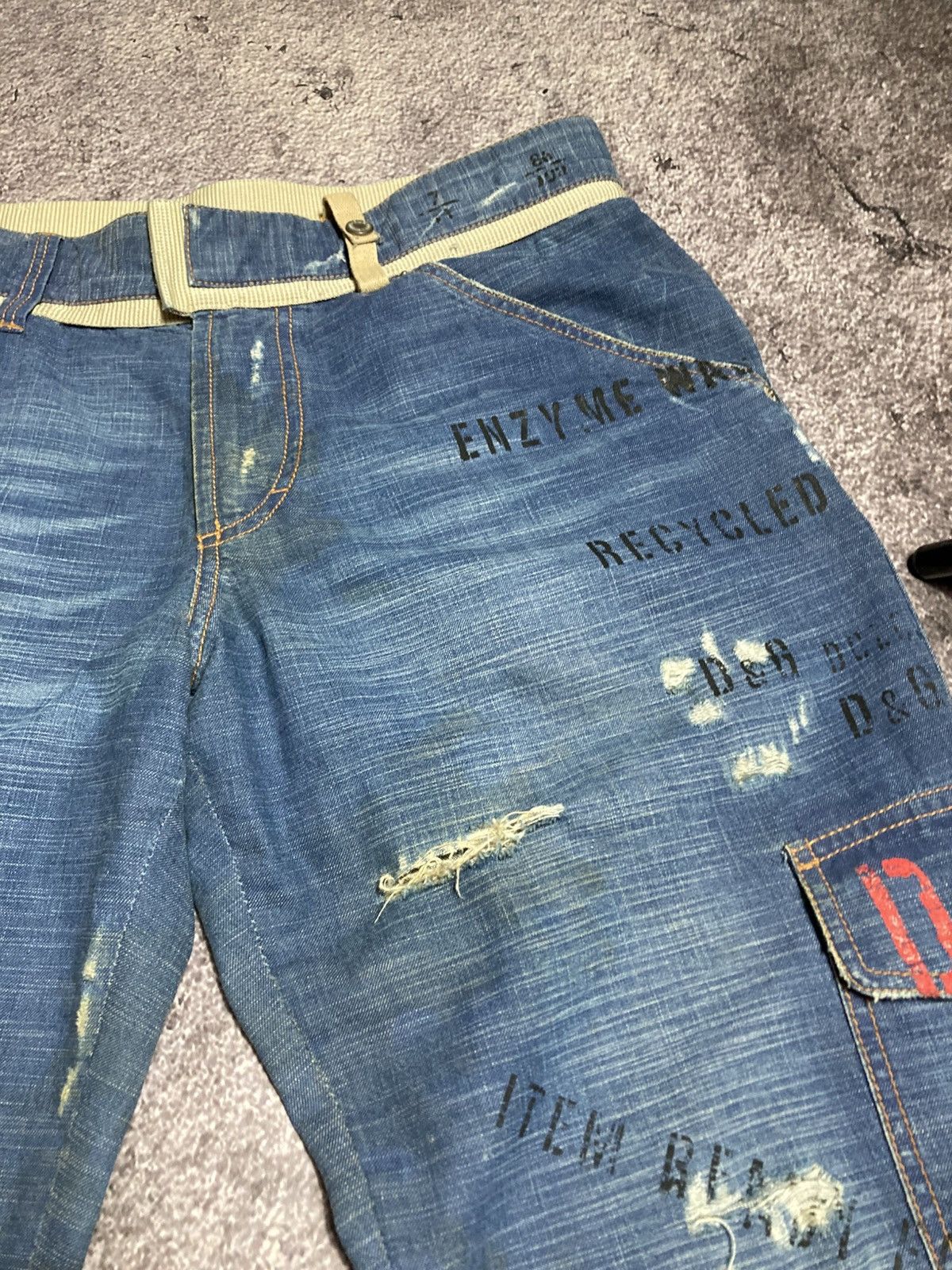 Dolce & Gabbana Vintage D&G Dolce Gabbana Cargo Pants Distressed Archive Size US 36 / EU 52 - 5 Thumbnail