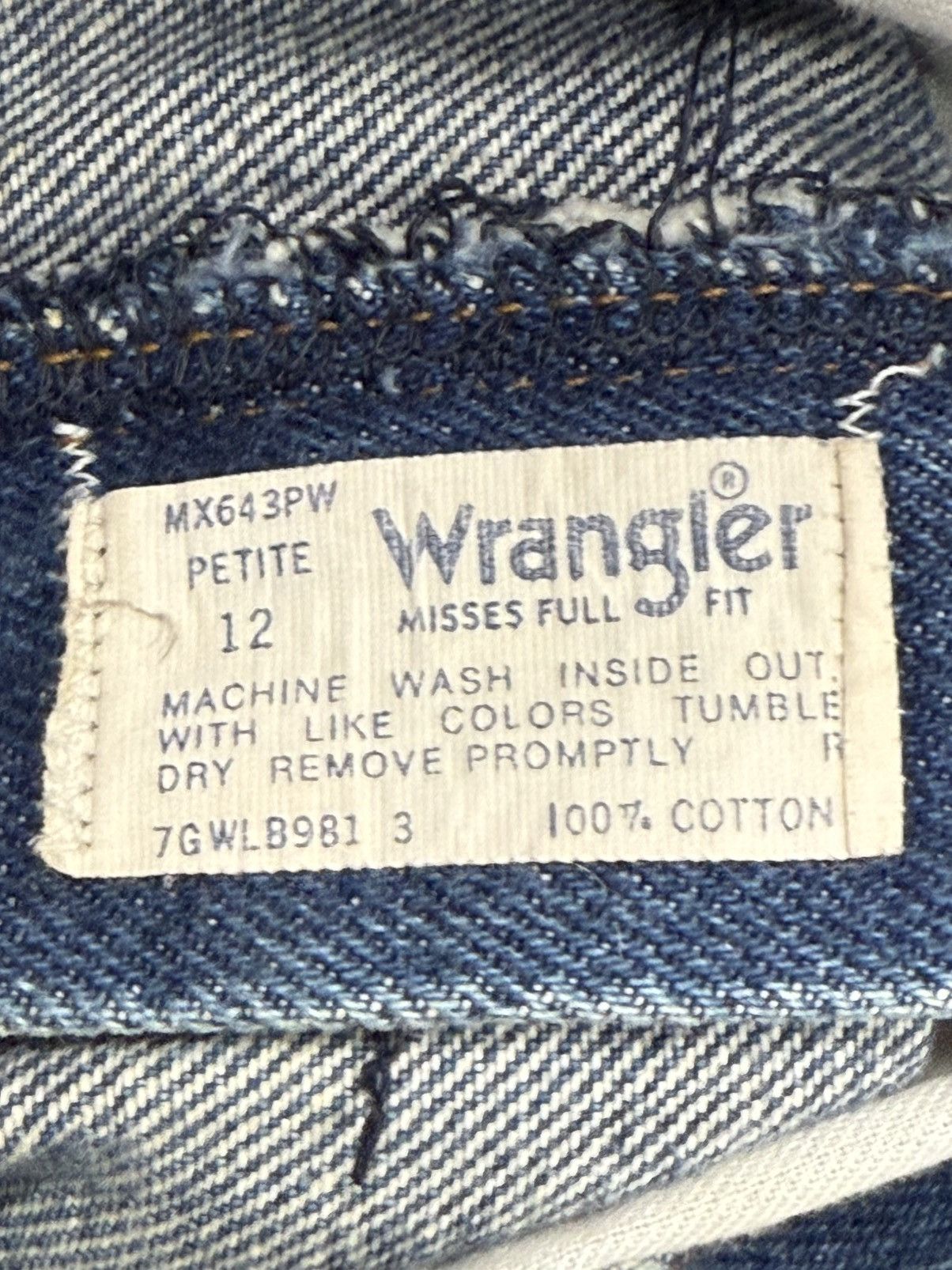 Vintage × Wrangler Vintage Wrangler Misses Denim Jeans Sz. 26 x 28 Cowboy Size 26" / US 2 / IT 38 - 6 Thumbnail