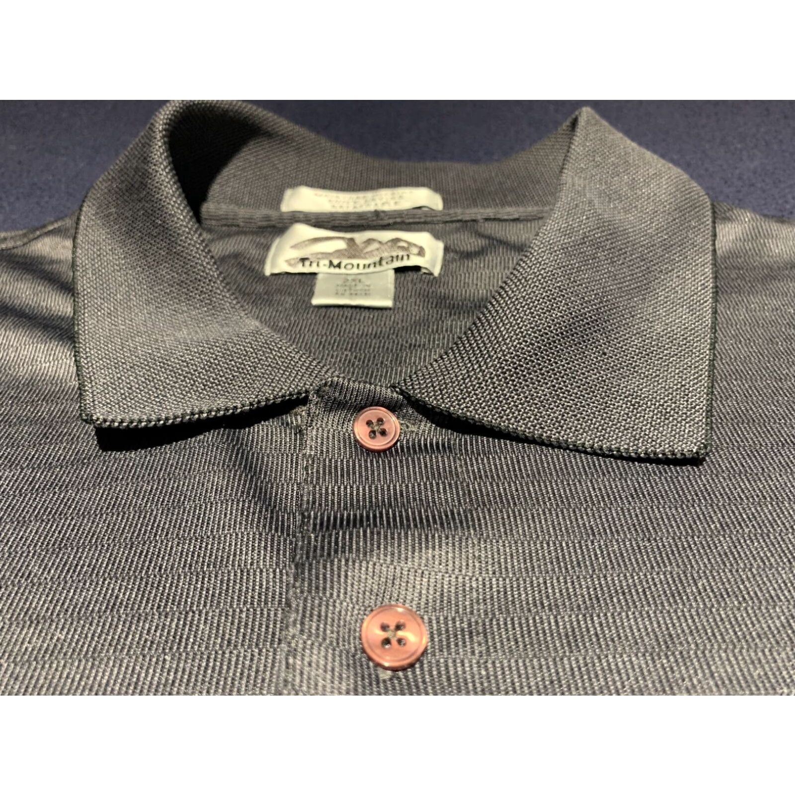 Vintage Tri-Mountain Moisture Wicking Gray Polo Shirt Adult 2XL Size US XXL / EU 58 / 5 - 1 Thumbnail