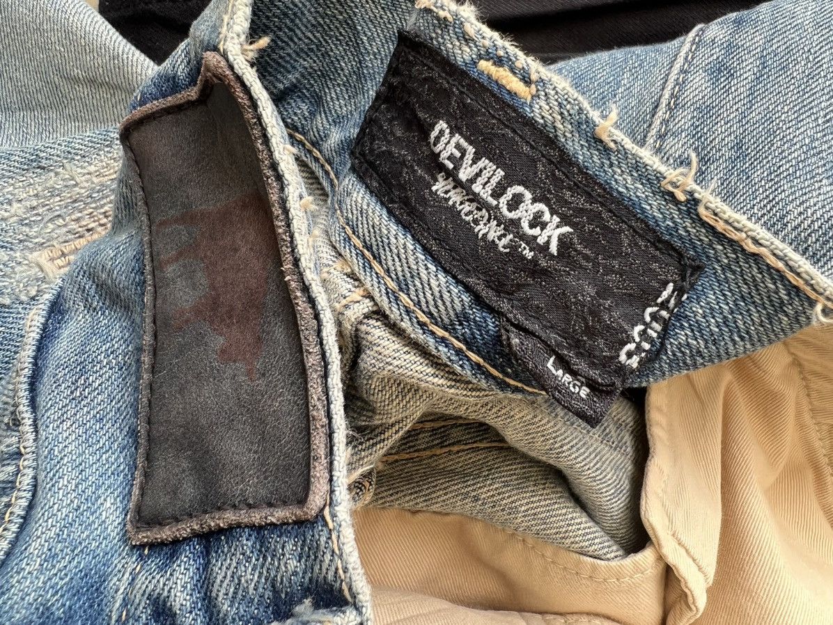 Devilock Vintage Devilock Vengeance Distress Mud Denim Selvedge Jeans Size US 32 / EU 48 - 24 Thumbnail
