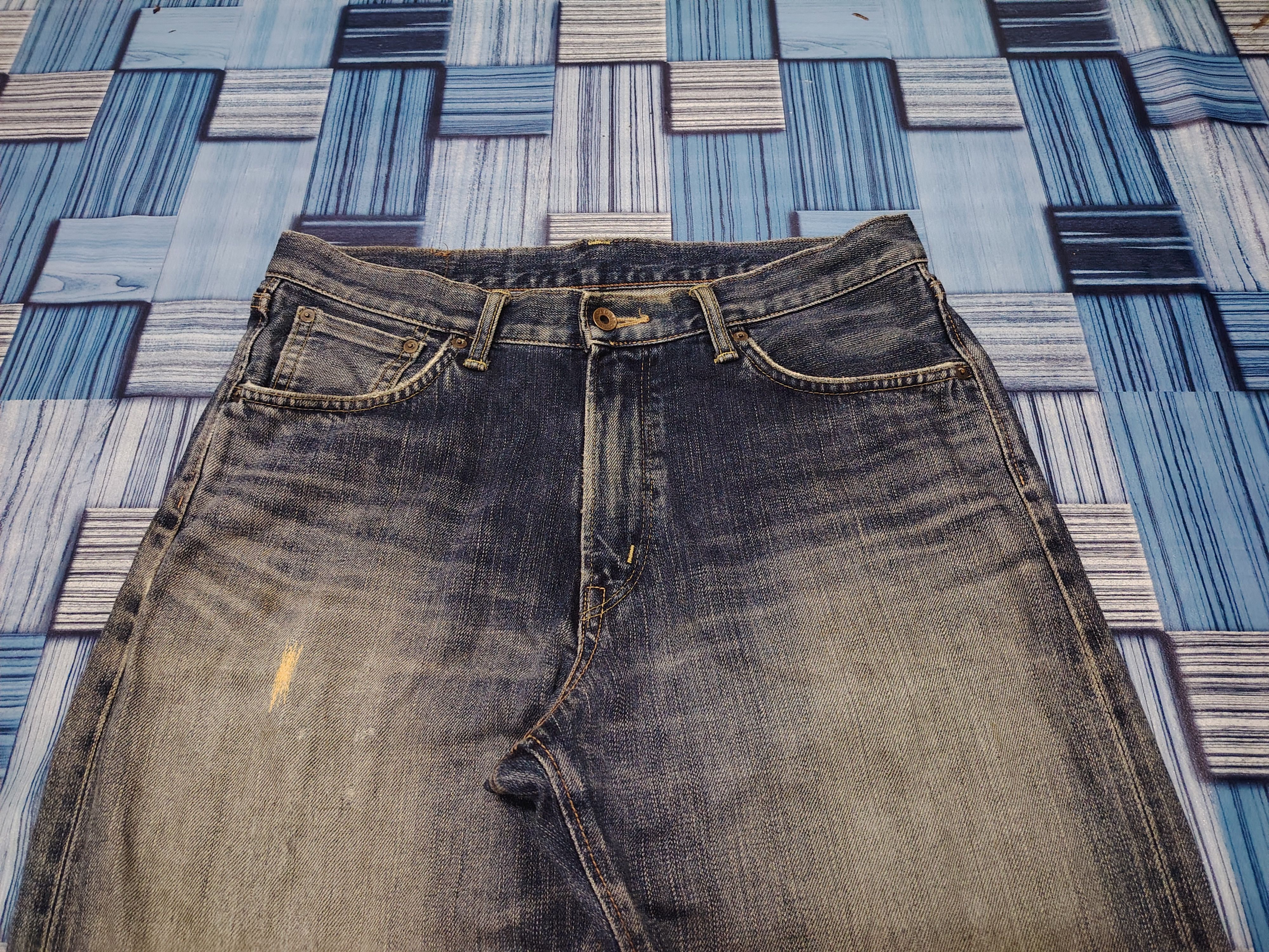 Kapital Edwin 505z Selvedge Jeans Distressed Flare Jeans Size US 33 - 3 Thumbnail
