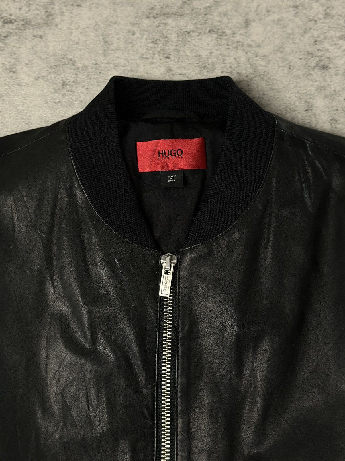 Hugo Boss Hugo Boss Red Tag Aviator Leather Jacket Size US XL / EU 56 / 4 - 2 Thumbnail