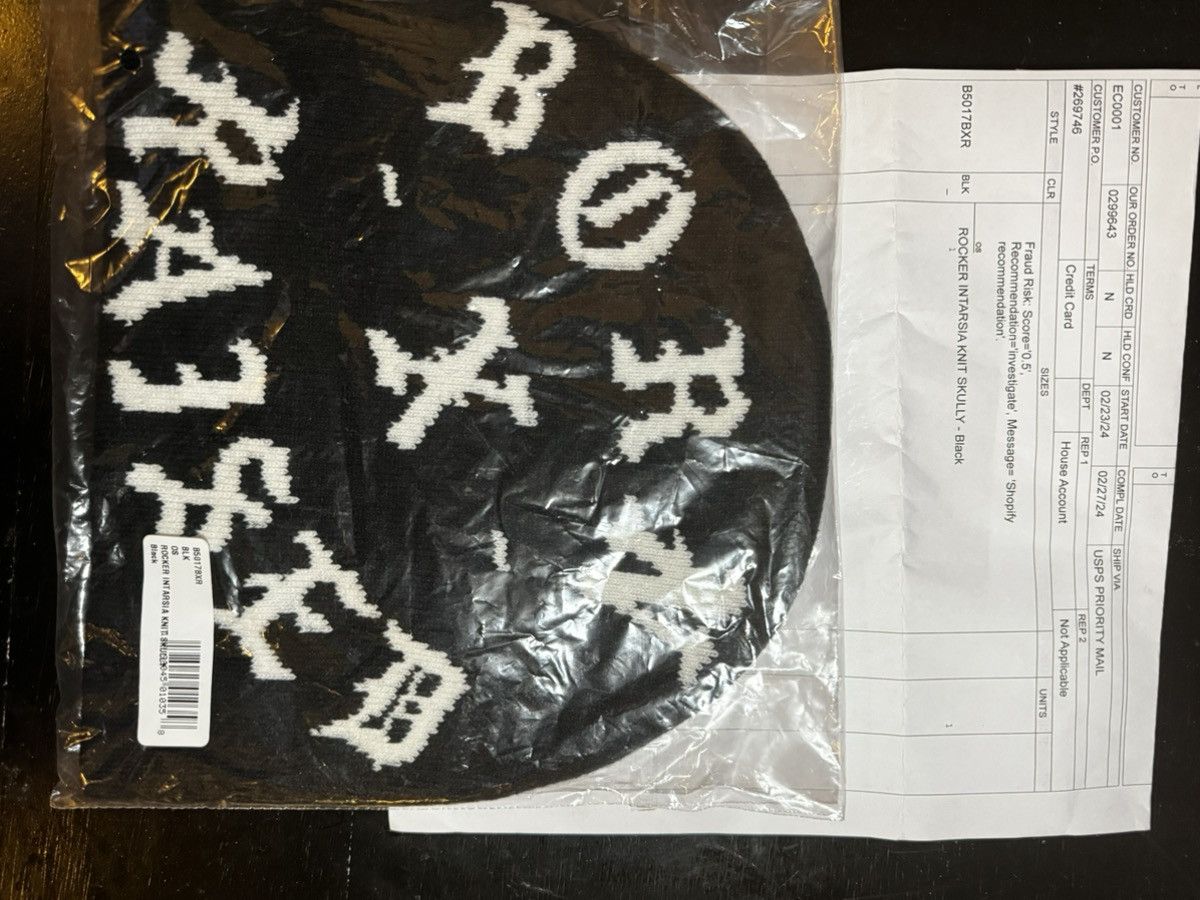image of Born x Raised Skully Beanie in Black, Men's