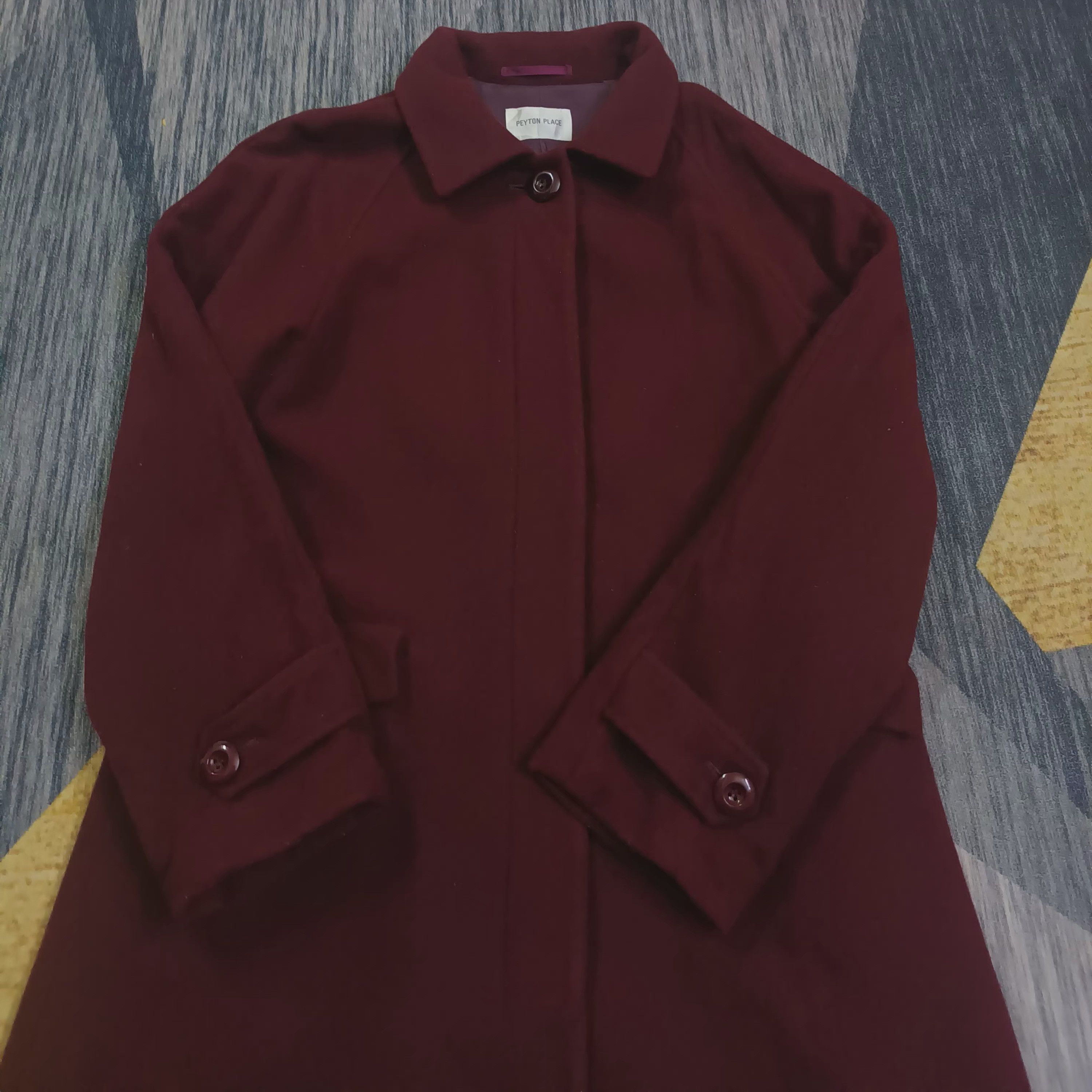 PPFM 🔥 PEYTON PLACE WOOL LONG COAT 🔥 Size US M / EU 48-50 / 2 - 9 Thumbnail
