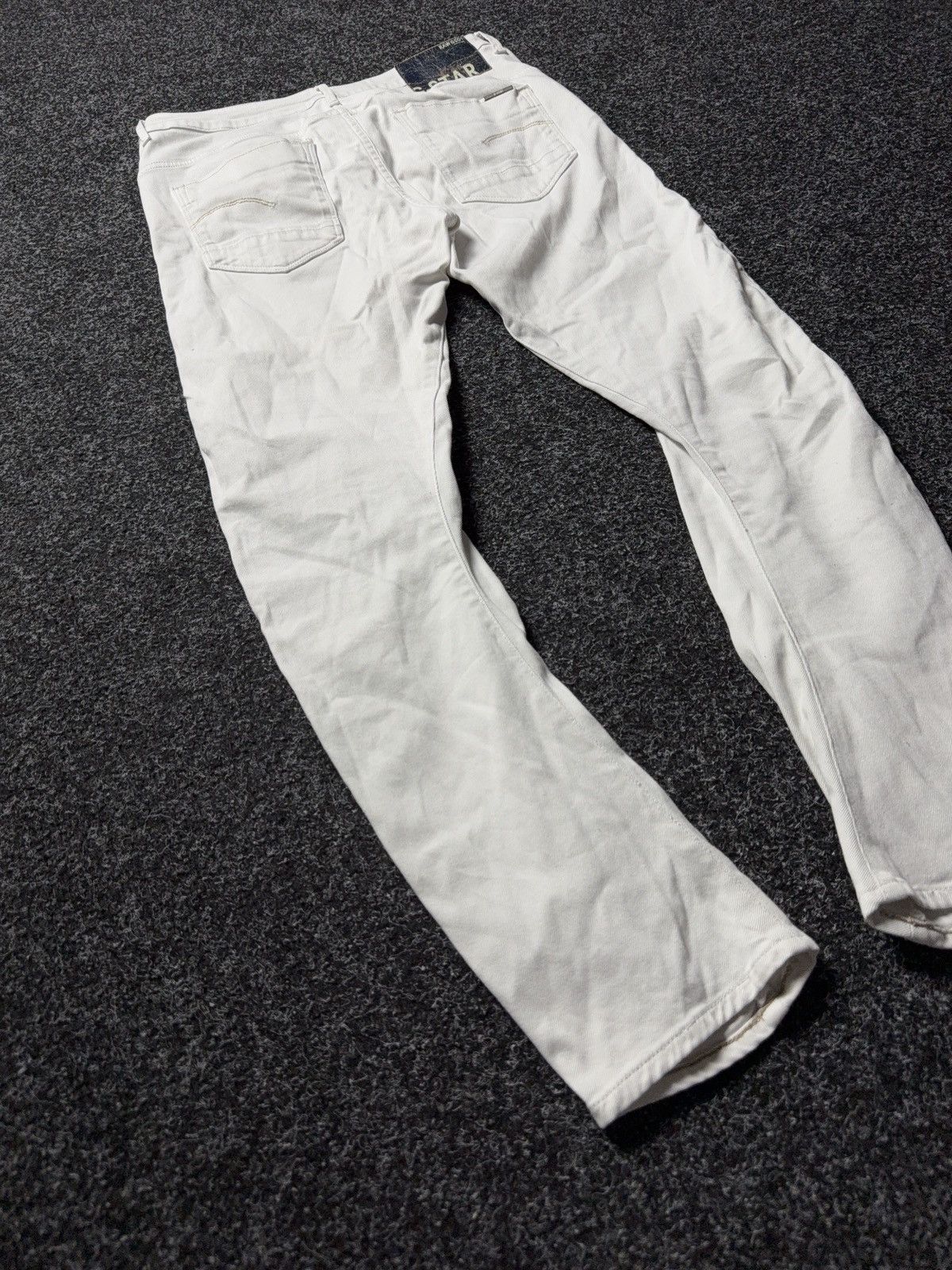 G-Star Avant Garde 00s G-Star RAW White Denim Jeans Slim Tapered Size 30" / US 8 / IT 44 - 12 Thumbnail