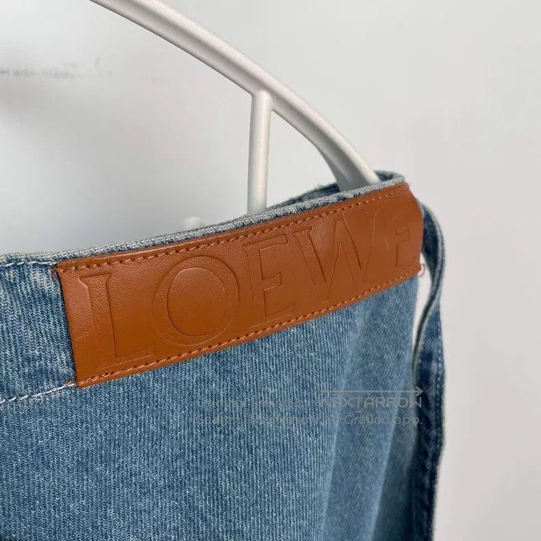 Loewe Loewe Denim Skirt Blue Size 26" / US 2 / IT 38 - 3 Thumbnail