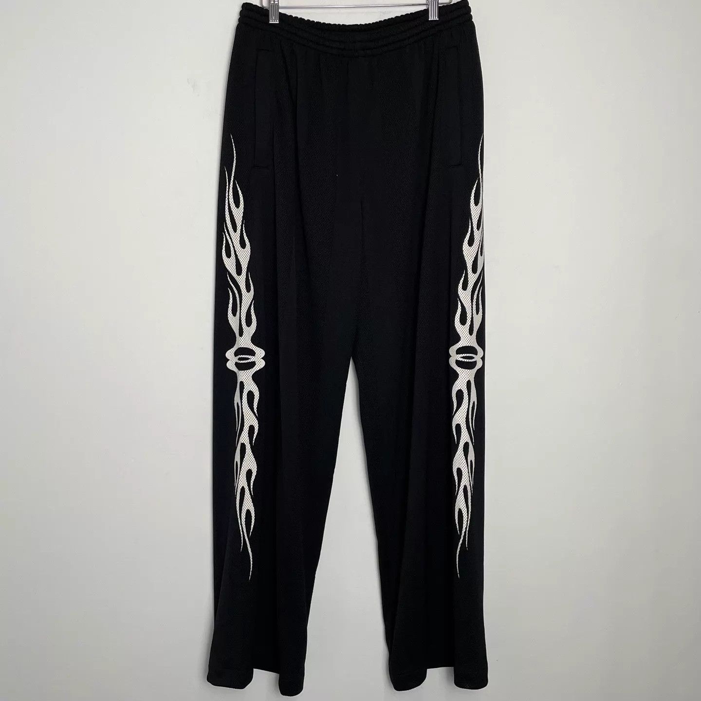 Balenciaga Balenciaga 24F Double Ring Flame Mesh Bball Pants S Size US 29 - 1 Thumbnail
