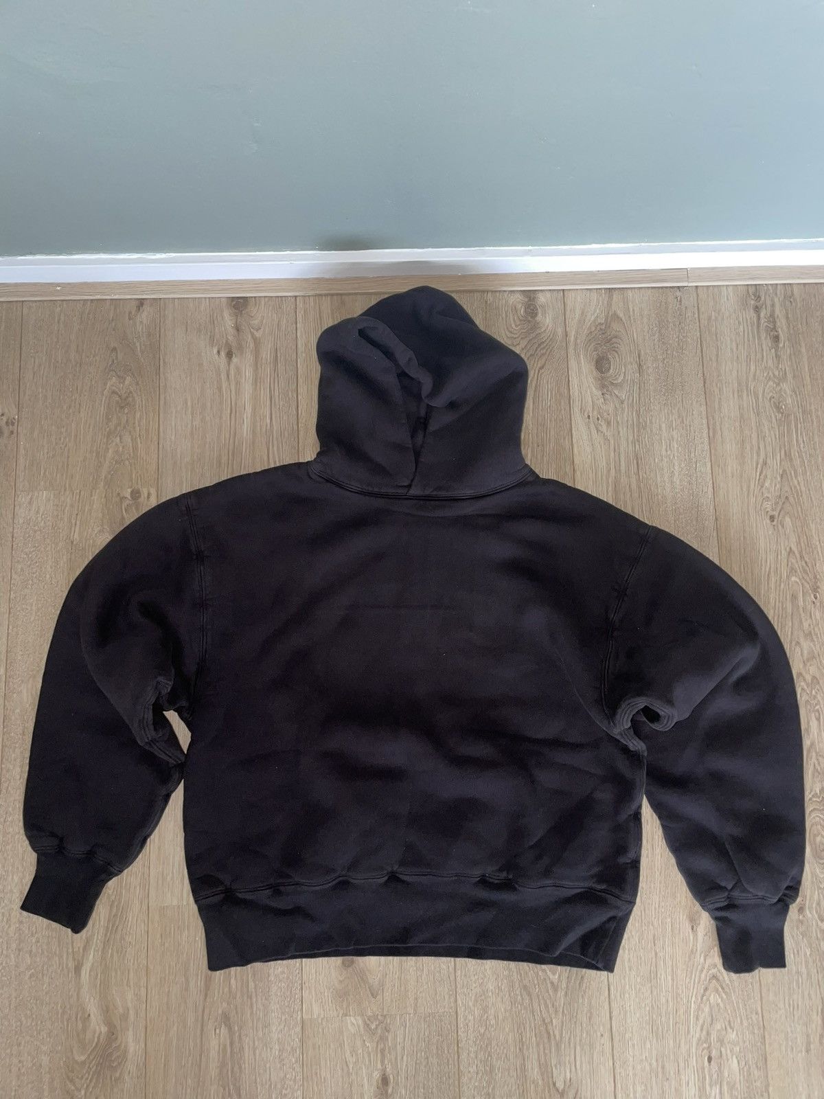 image of Los Angeles Apparel Yeezy Perfect Hoodie Wyoming Era Sample Double Layered M in Black (Size Medium)