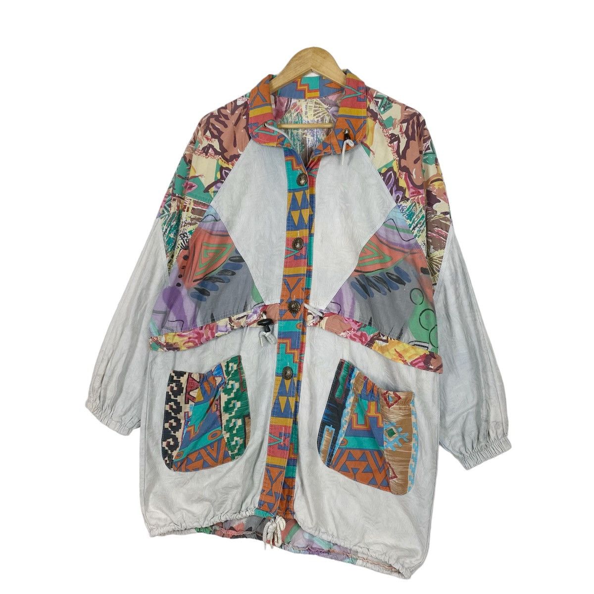 Japanese Brand Vintage Art Design Italian Light Jacket Size US L / EU 52-54 / 3 - 2 Thumbnail