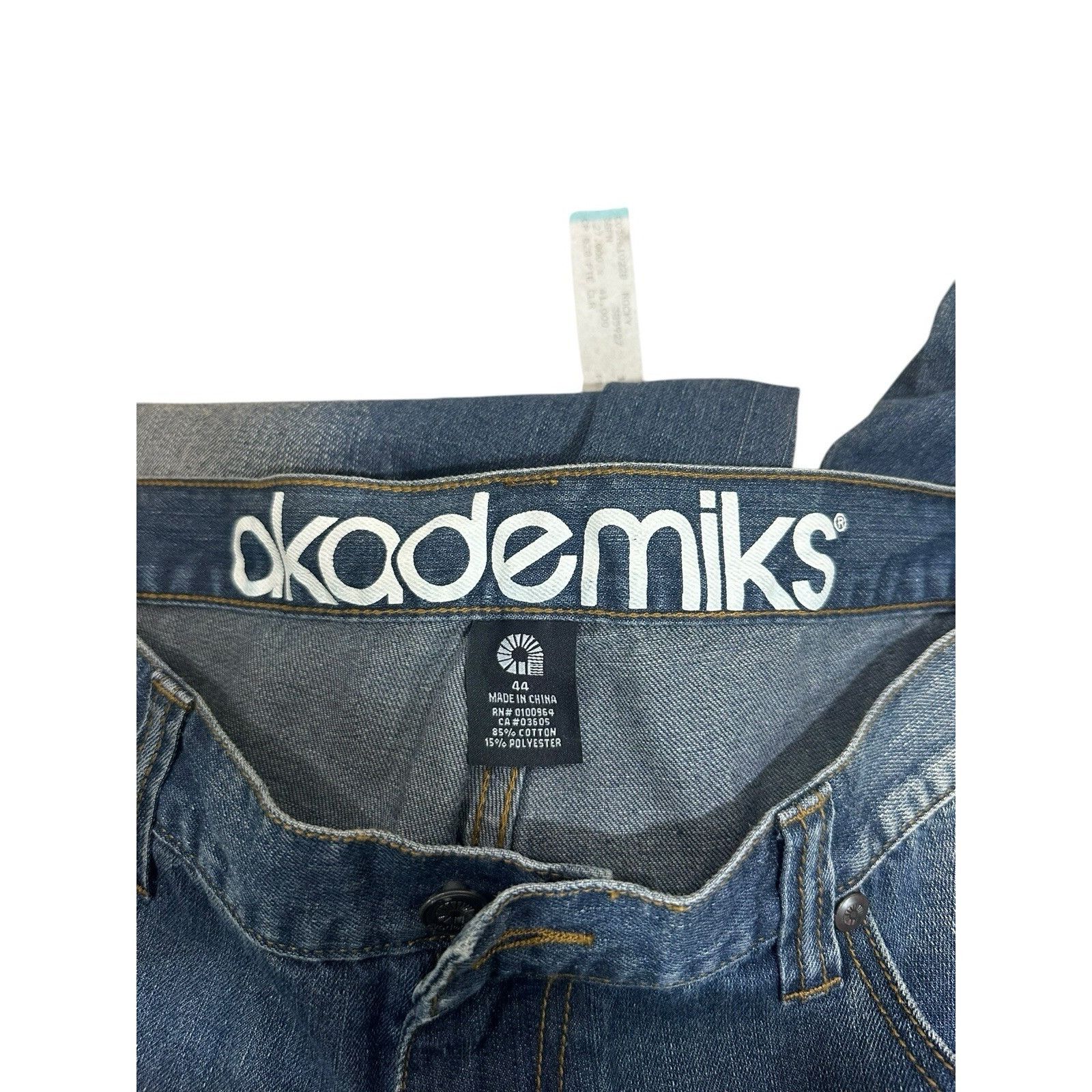 Akademiks Vintage Akademiks Jean Shorts Jorts Y2K Hip Hop Baggy Skater Size US 44 / EU 60 - 5 Thumbnail