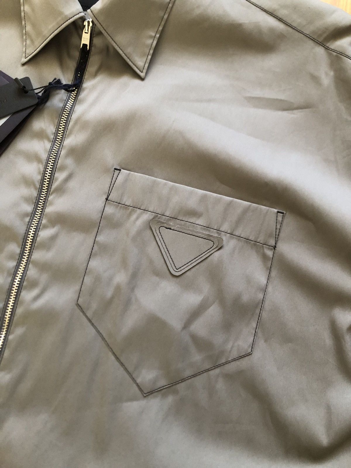 Prada Prada Zip Light Overshirt Jacket Size US L / EU 52-54 / 3 - 3 Thumbnail