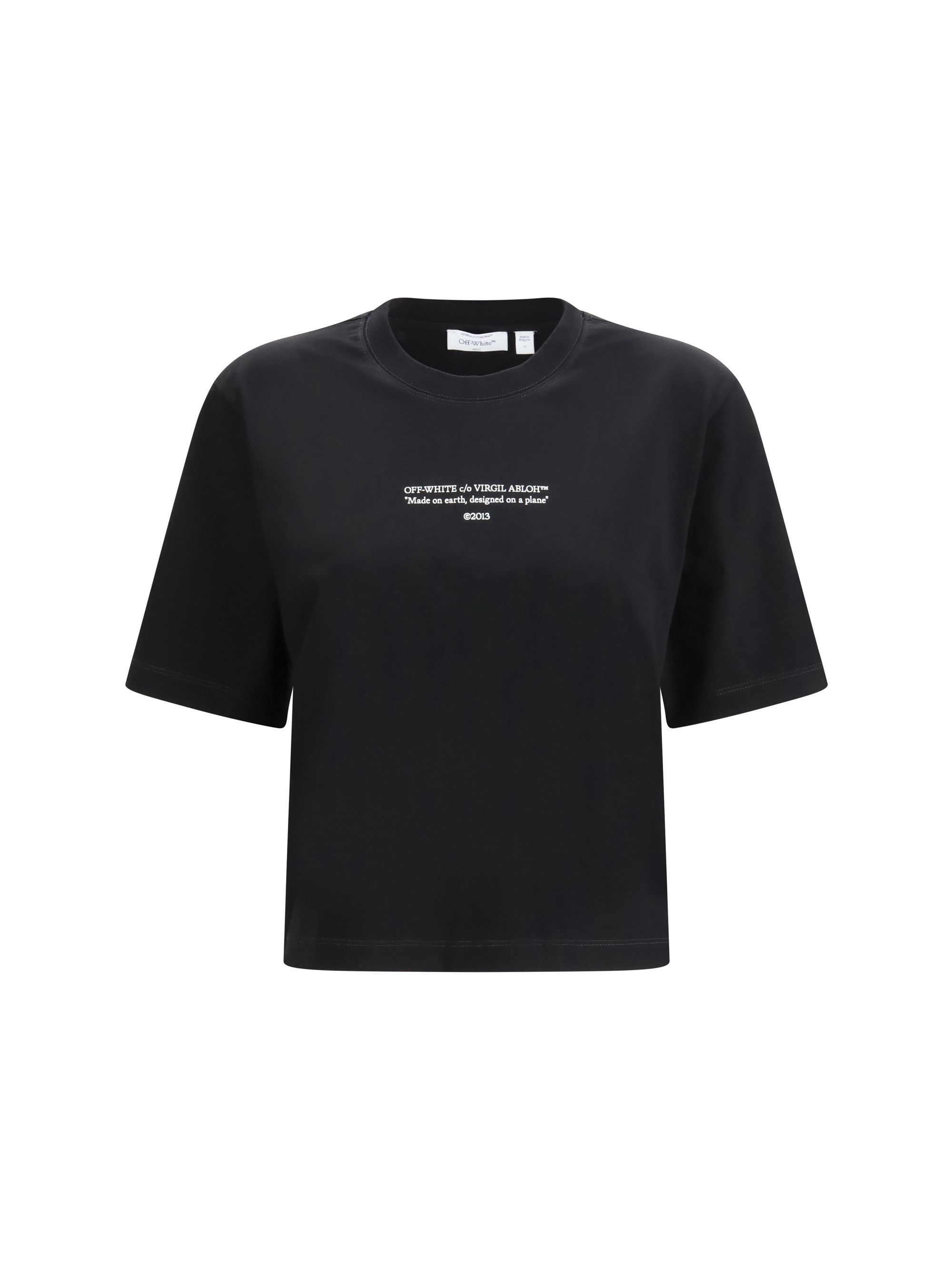 Off-White Made on earth, designed on a plane T-shirt Size S / US 4 / IT 40 - 1 Thumbnail