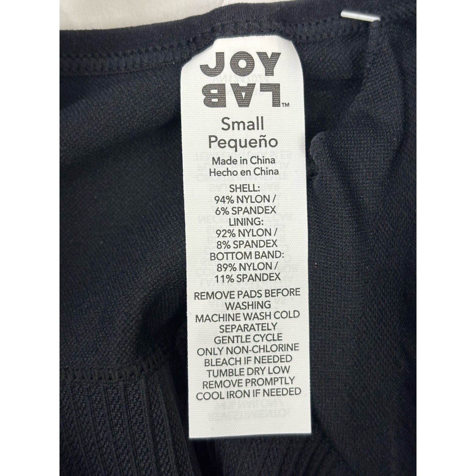 Target Basics BNWT Joy Lab Sports Bra Top Padded Women’s Size S Black Size ONE SIZE - 8 Thumbnail