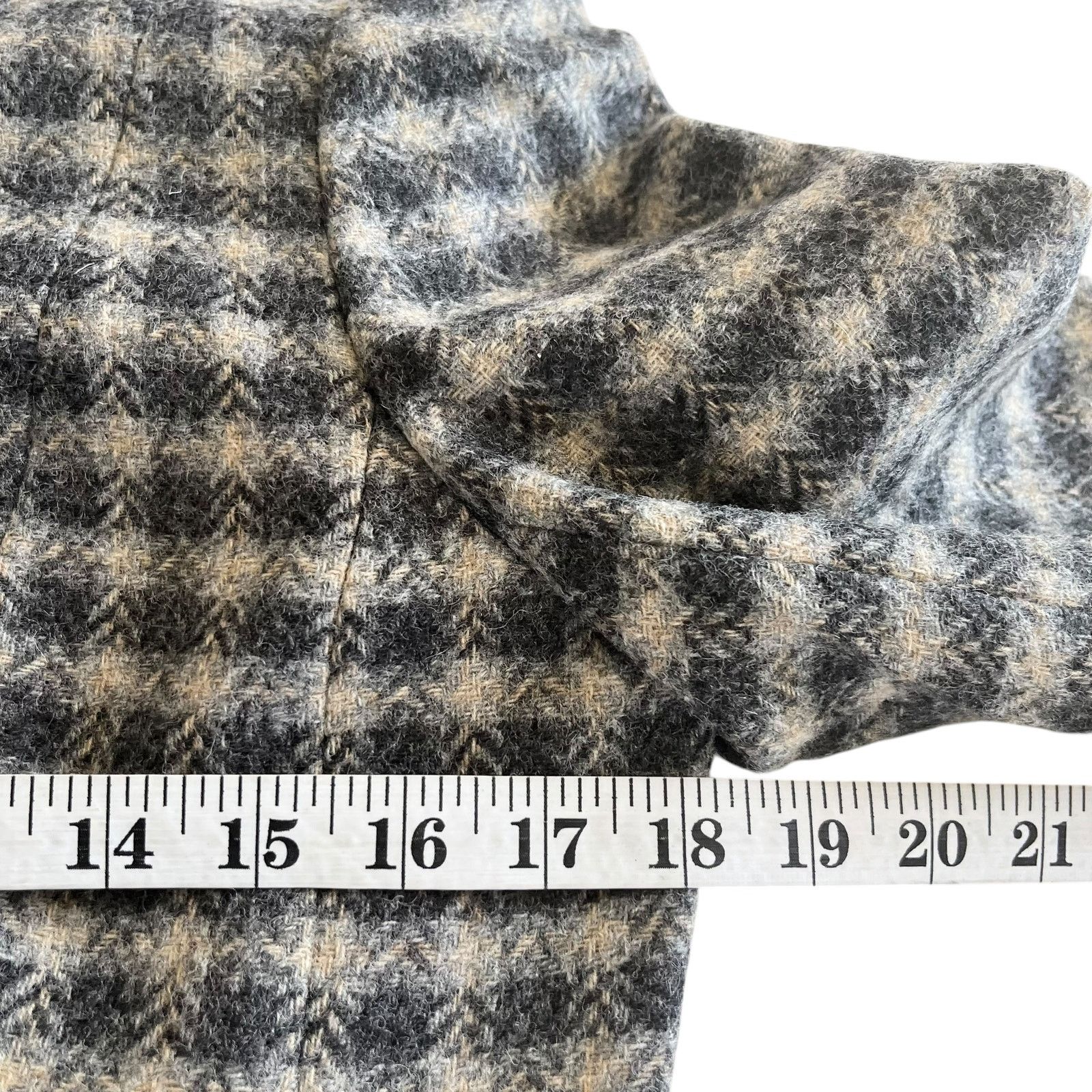 Brooks Brothers Brooks Brothers Gray Plaid Women’s Wool Collared Jacket Size M / US 6-8 / IT 42-44 - 6 Thumbnail