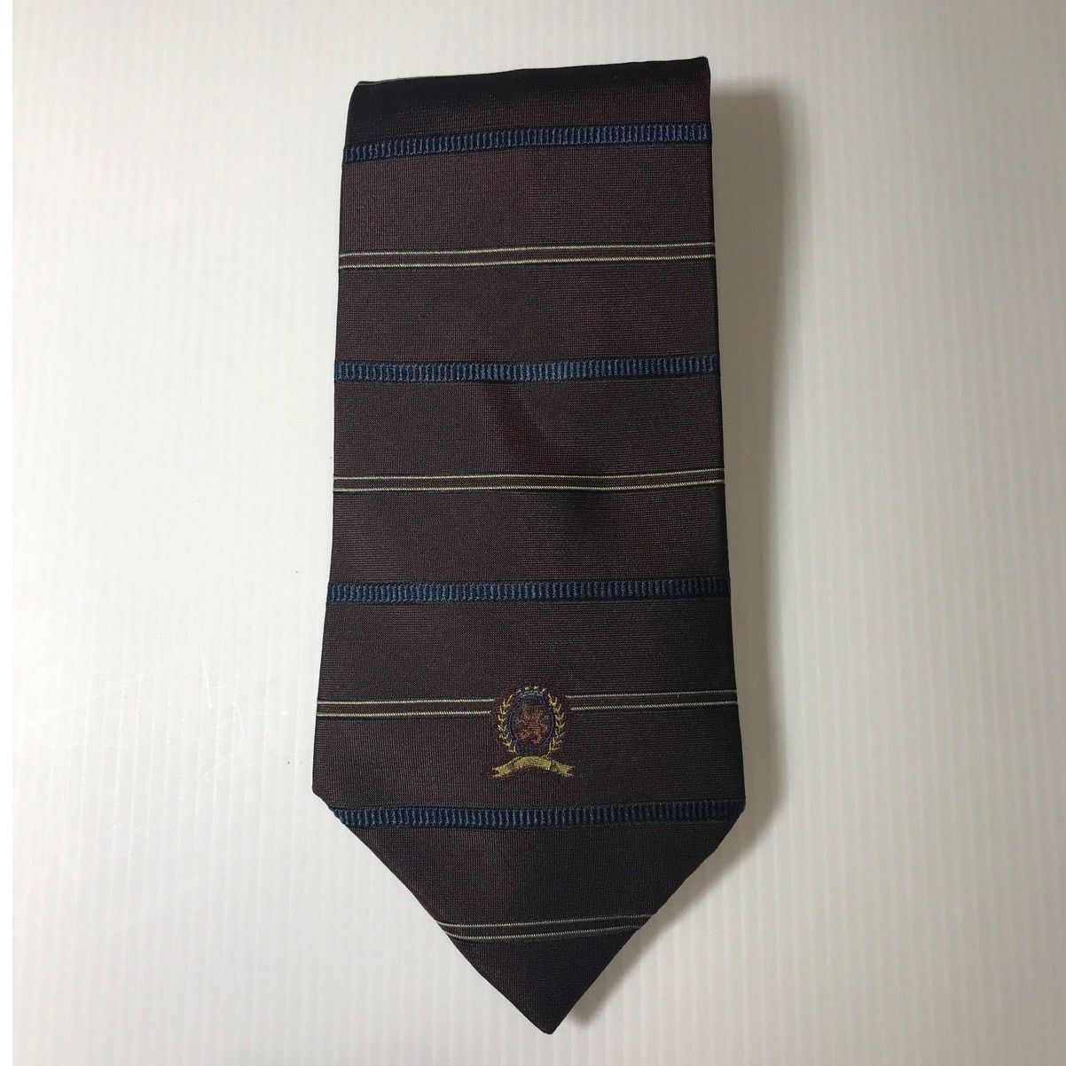 Tommy Hilfiger Tommy Hilfiger Classic Striped Silk Necktie Size ONE SIZE - 1 Thumbnail