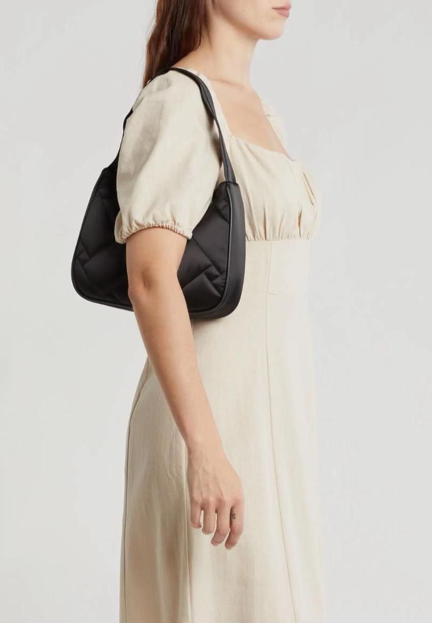 Kurt Geiger Kurt Geiger London Recycled Quilted Shoulder Hobo Bag Black Size ONE SIZE - 4 Thumbnail