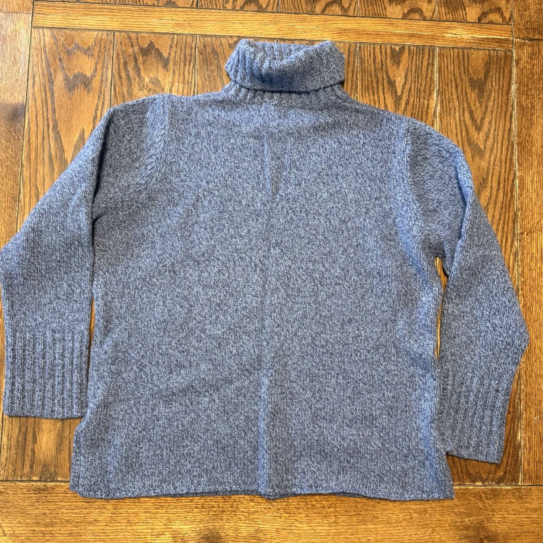 Vintage VINTAGE LL Bean Turtleneck Sweater Merino Wool Angora Womens XL Rabbit Hair Blue Size XL / US 12-14 / IT 48-50 - 4 Thumbnail
