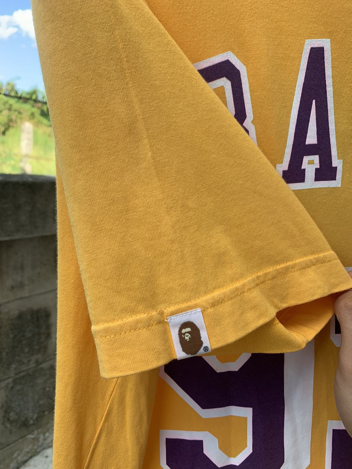 Bape × Mitchell & Ness Bape x Mitchell & Ness Lakers Tee FW18 Size US M / EU 48-50 / 2 - 11 Thumbnail