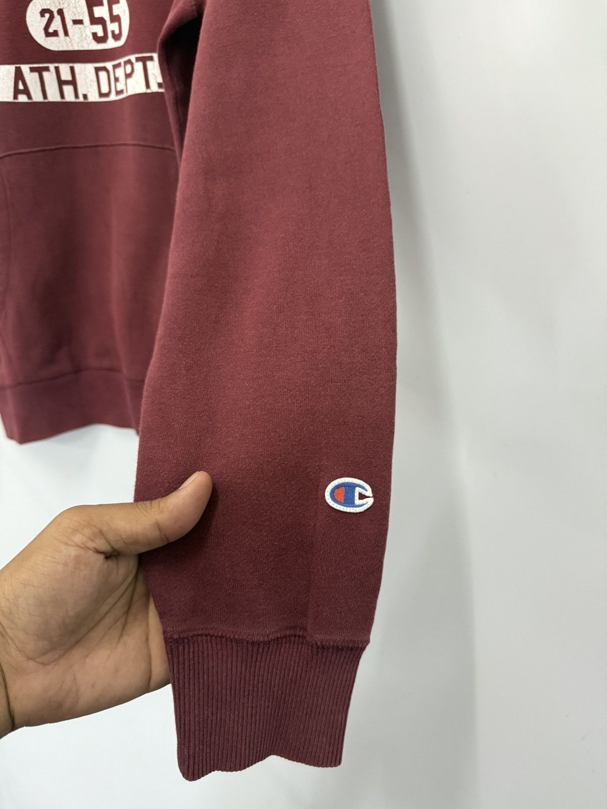 Champion 🔥 Champion Faded South Bend Streetwear Sweat Hoodie - L Size L / US 10 / IT 46 - 5 Thumbnail