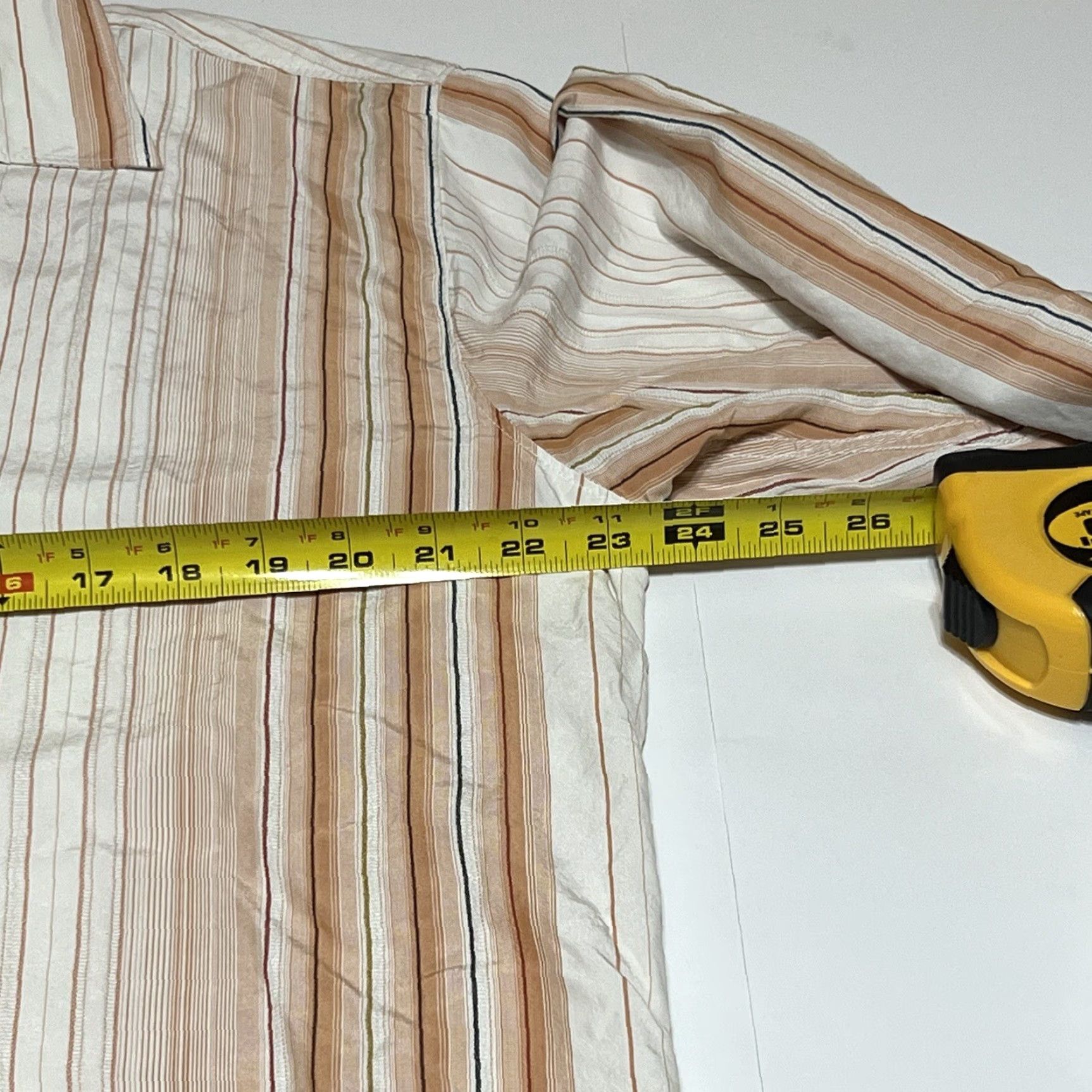 Tommy Bahama Tommy Bahama Shirt Men L Button Front 100% Silk Vertical Stripe Long Sleeve Multicolor Button-Up Casual Travel Resort Aloha Beach Size US L / EU 52-54 / 3 - 5 Thumbnail