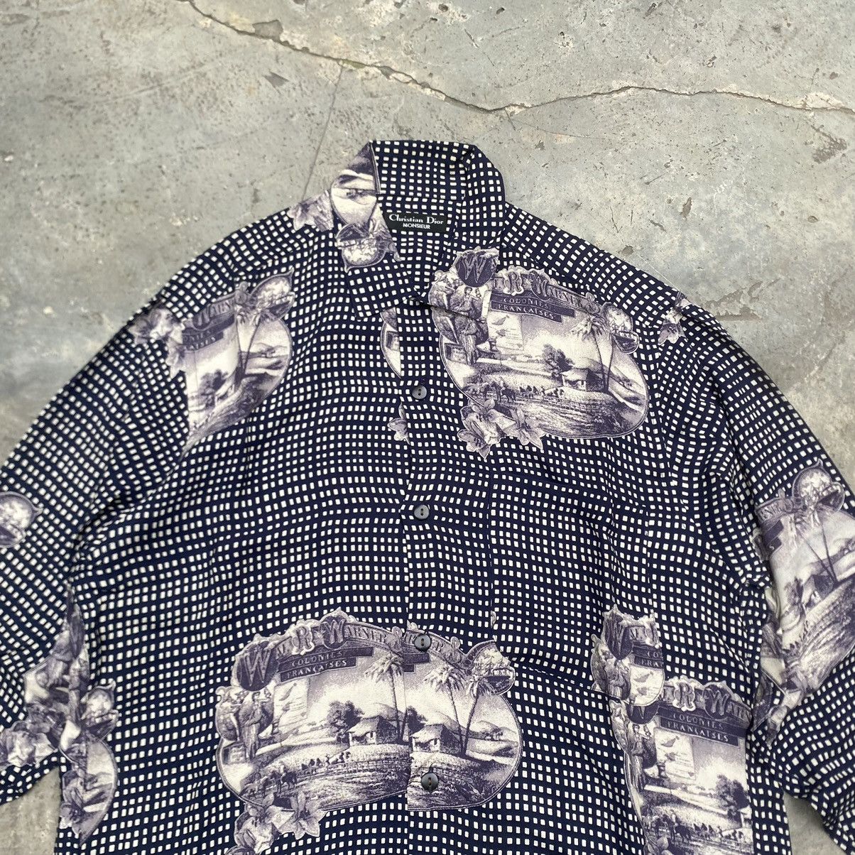 Christian Dior Monsieur Vintage Dior Silk Shirt Size US L / EU 52-54 / 3 - 2 Thumbnail