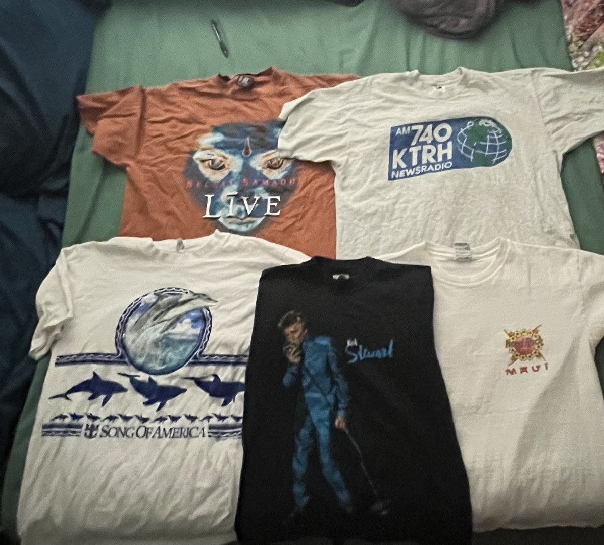 image of Hard Rock Cafe x Vintage 5 Vintage Tee Bundle in White, Men's (Size Large)