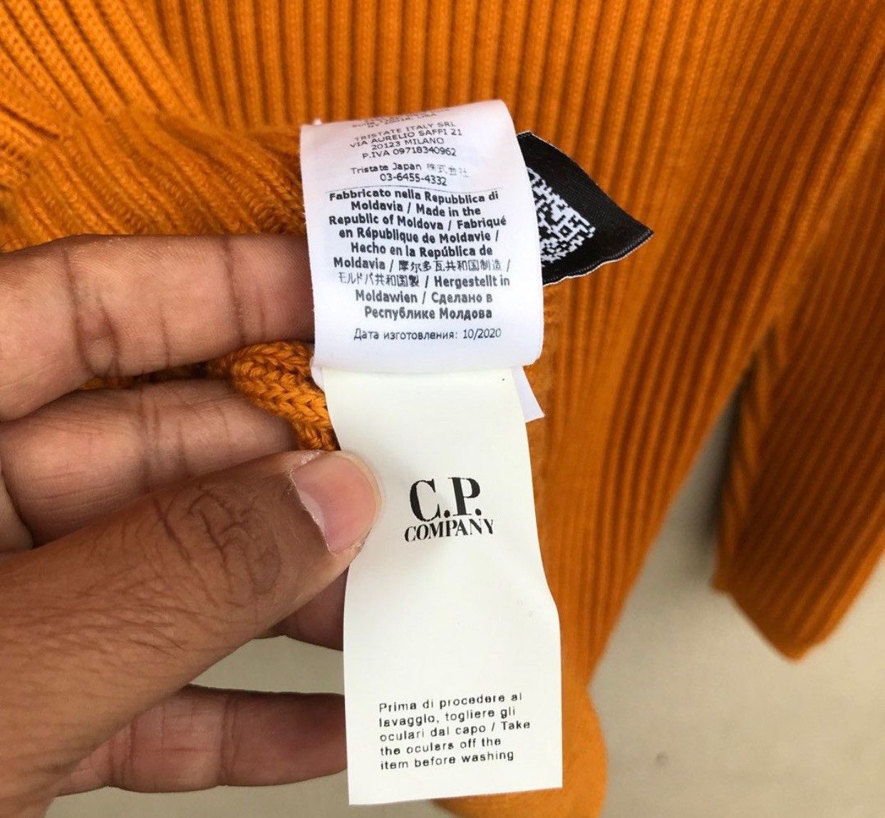 C.P. Company Cp Company Rib Merino Knitted Wool Lens Sweater Size US M / EU 48-50 / 2 - 8 Thumbnail