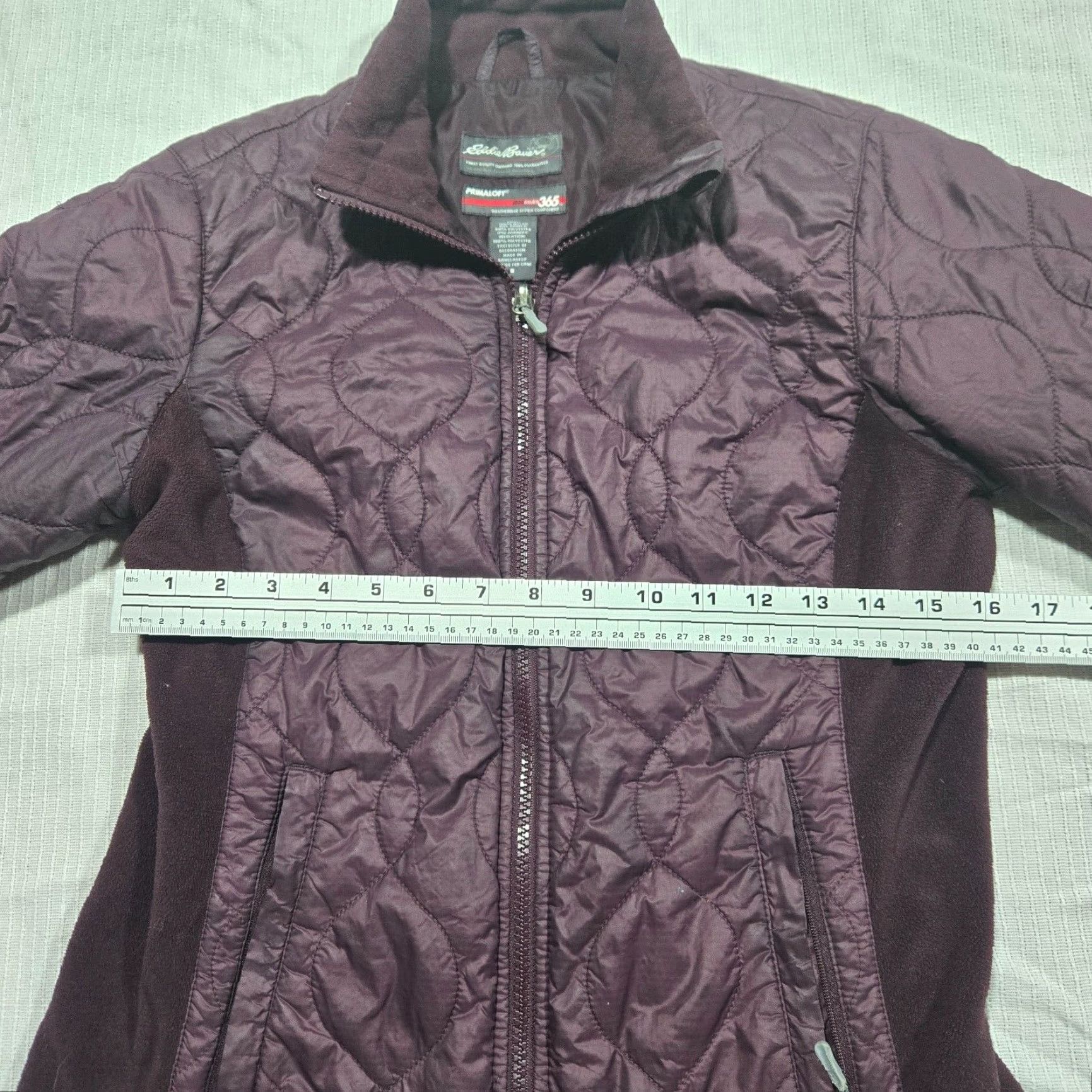 Eddie Bauer Eddie Bauer Primaloft 365 Jacket Coat Full Zip Burgundy Pockets Womens Small Size S / US 4 / IT 40 - 4 Thumbnail