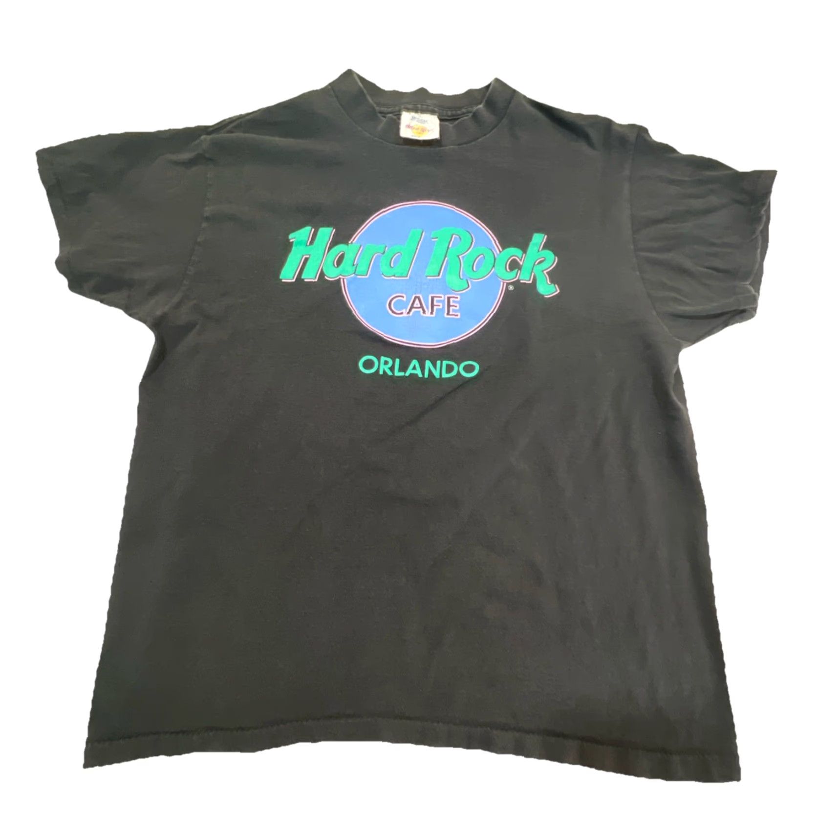 Hard Rock Cafe VINTAGE Hard Rock Cafe Orlando T Shirt Medium Single Stitch Black Mens M 90s Rock USA Graphic Print Size US M / EU 48-50 / 2 - 2 Thumbnail