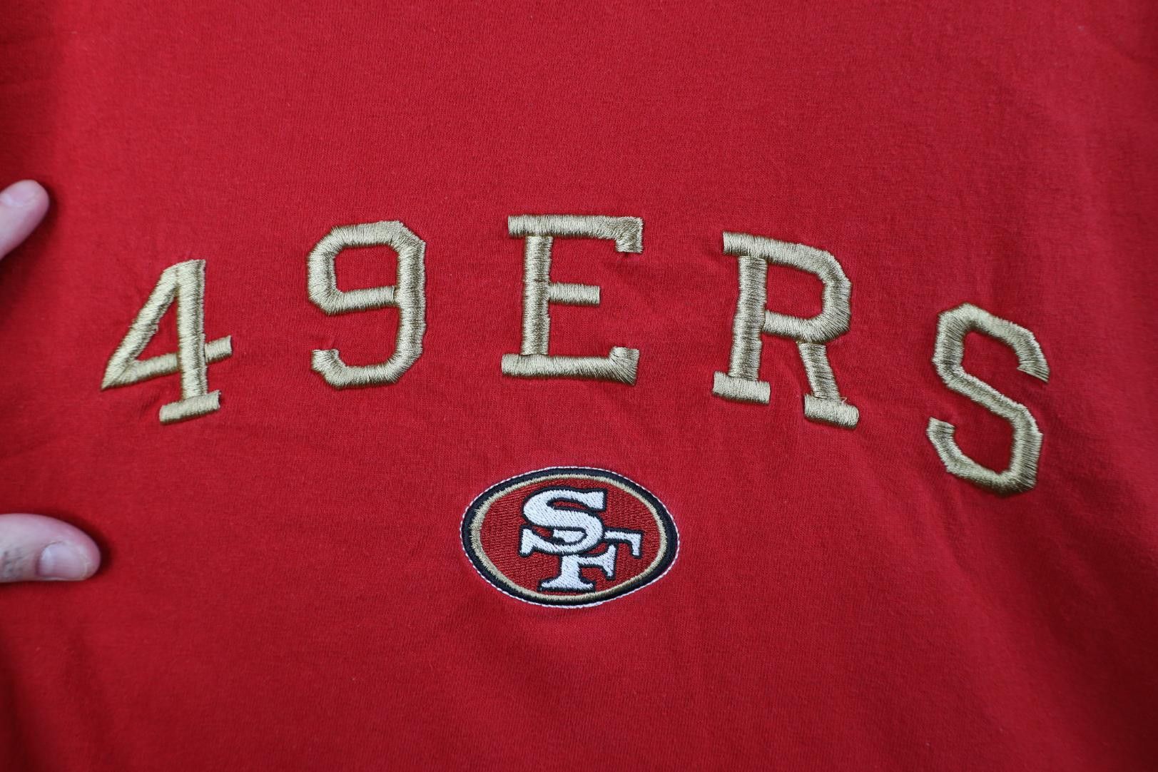 Vintage Vintage Y2K 2002 NFL San Francisco 49ers Football T-Shirt Size US L / EU 52-54 / 3 - 4 Thumbnail