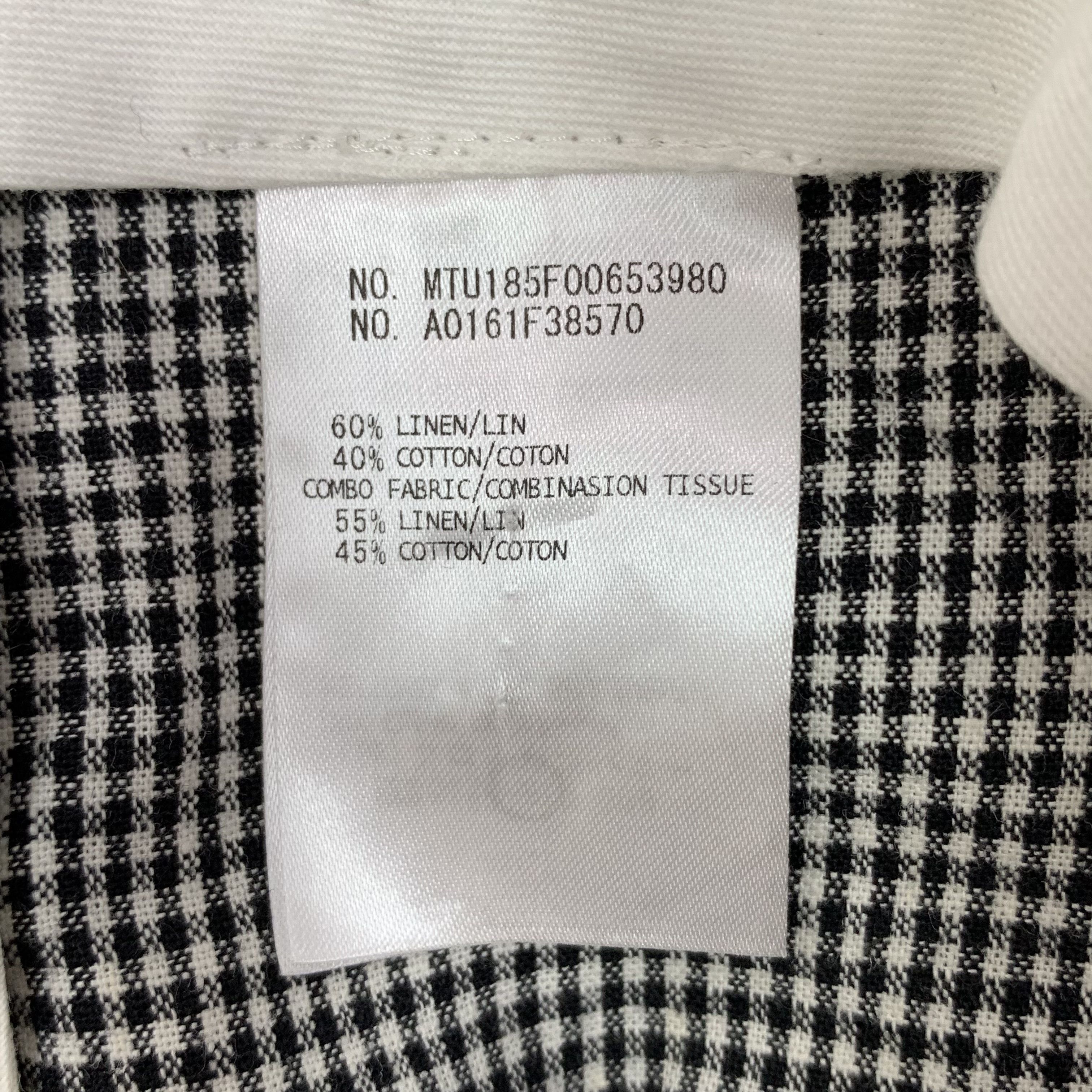 Thom Browne Thom Browne Grey Plaid Linen Pants (4L) Size US 30 / EU 46 - 4 Thumbnail