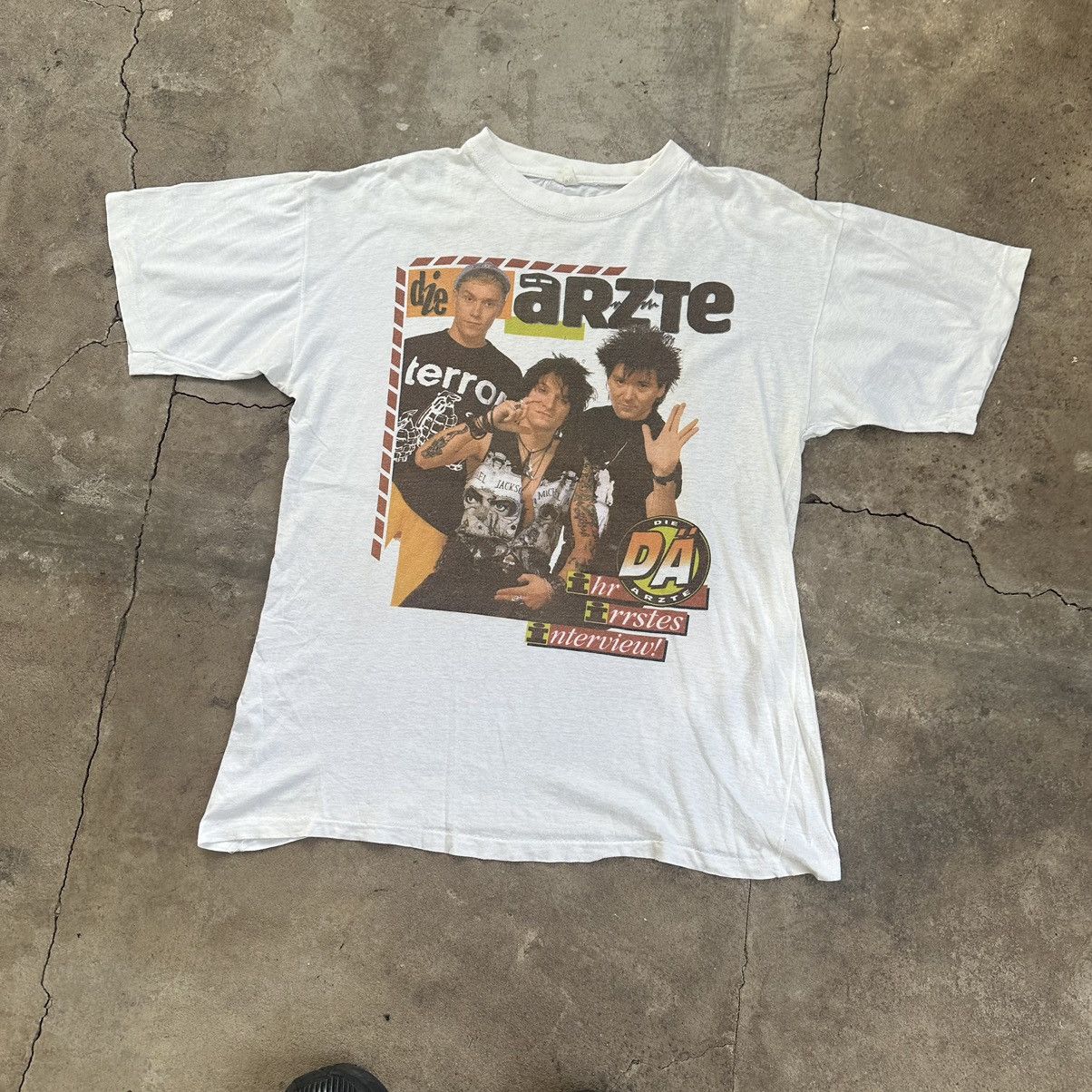 Band Tees Vintage90s Die Arzte T-shirt Size US L / EU 52-54 / 3 - 3 Thumbnail