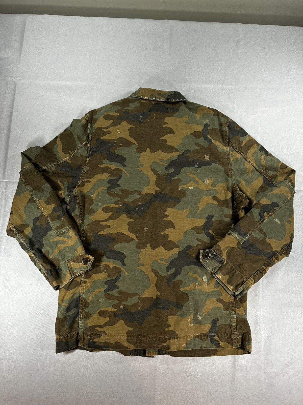 Amiri Amiri Studded Distressed Camo Military Jacket XL Made in USA Size US XL / EU 56 / 4 - 14 Thumbnail