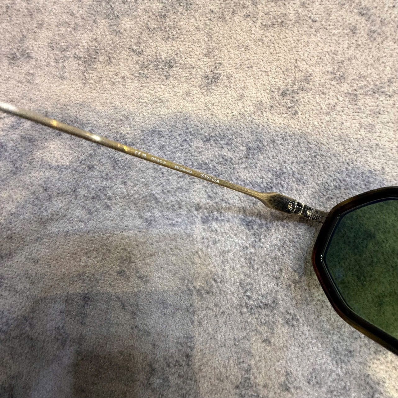 Chrome Hearts CHROME HEARTS STYLIDA Dark Tortoise/Antique Gold-Sun Size ONE SIZE - 4 Thumbnail