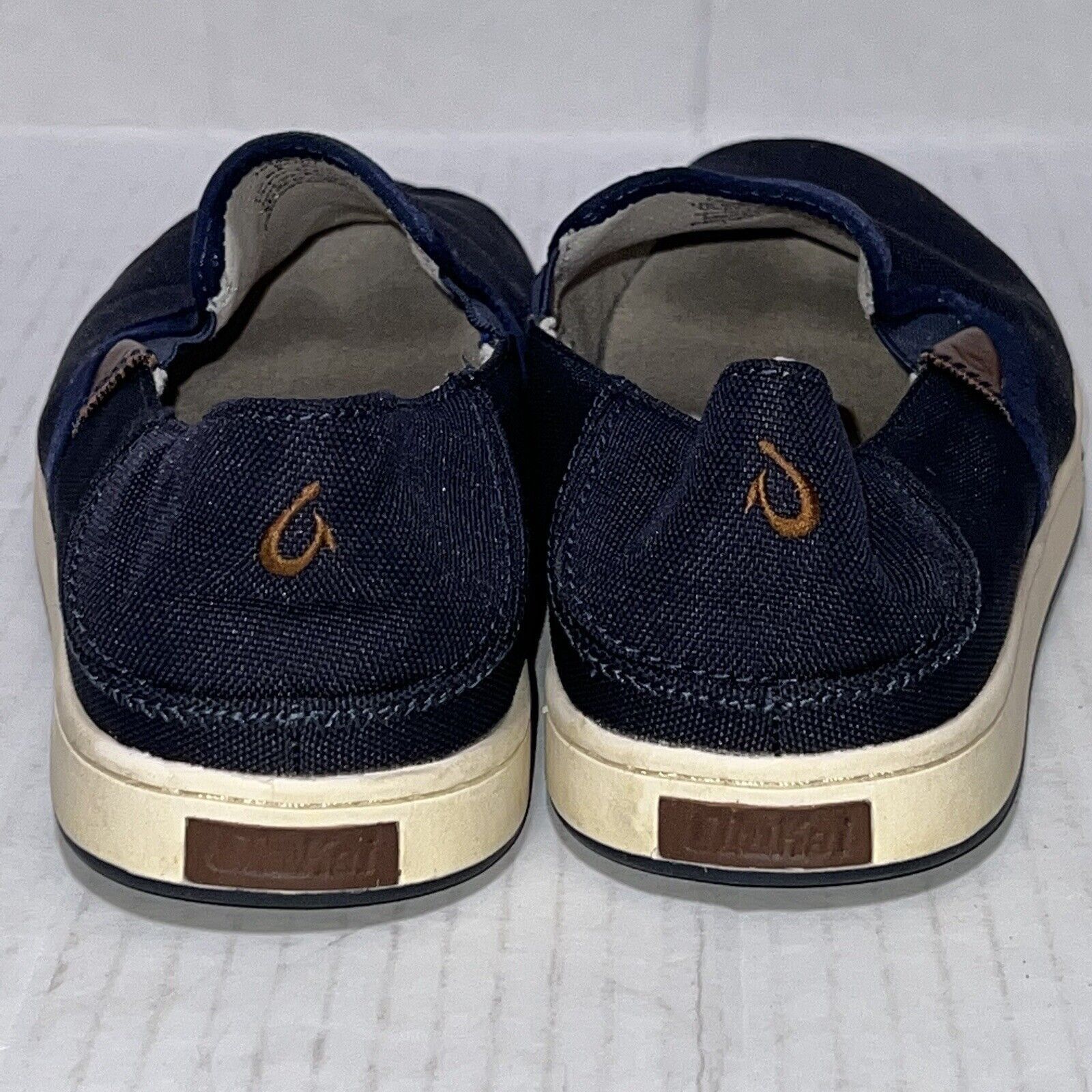 Olukai OluKai Kahu Men's Size 8 Blue Slip-On Boat Deck Loafer Shoes Size US 8 / EU 41 - 8 Thumbnail