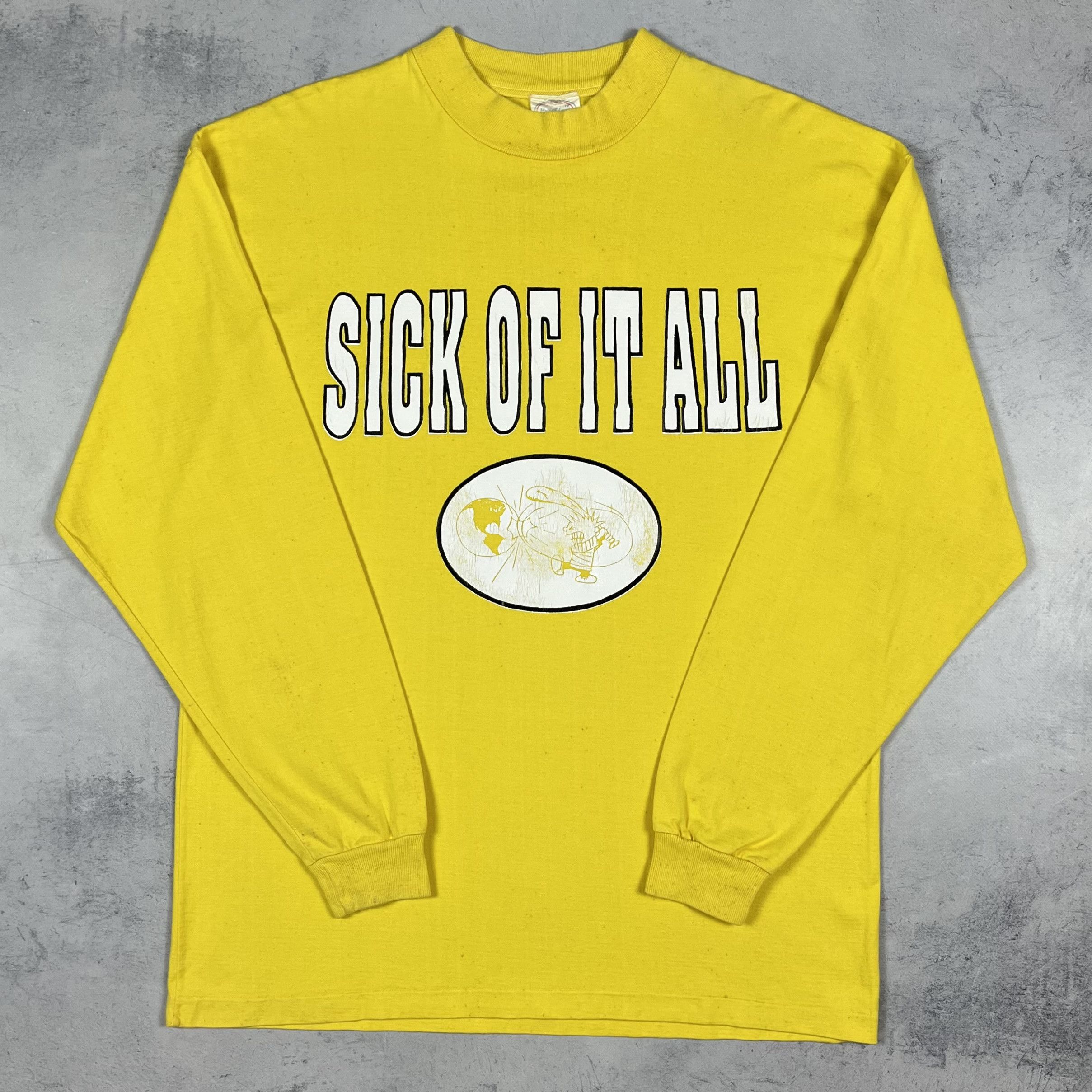 Band Tees Vintage Sick Of It All Hard Punk Band Long Sleeve Shirt 80’s Size US M / EU 48-50 / 2 - 2 Thumbnail