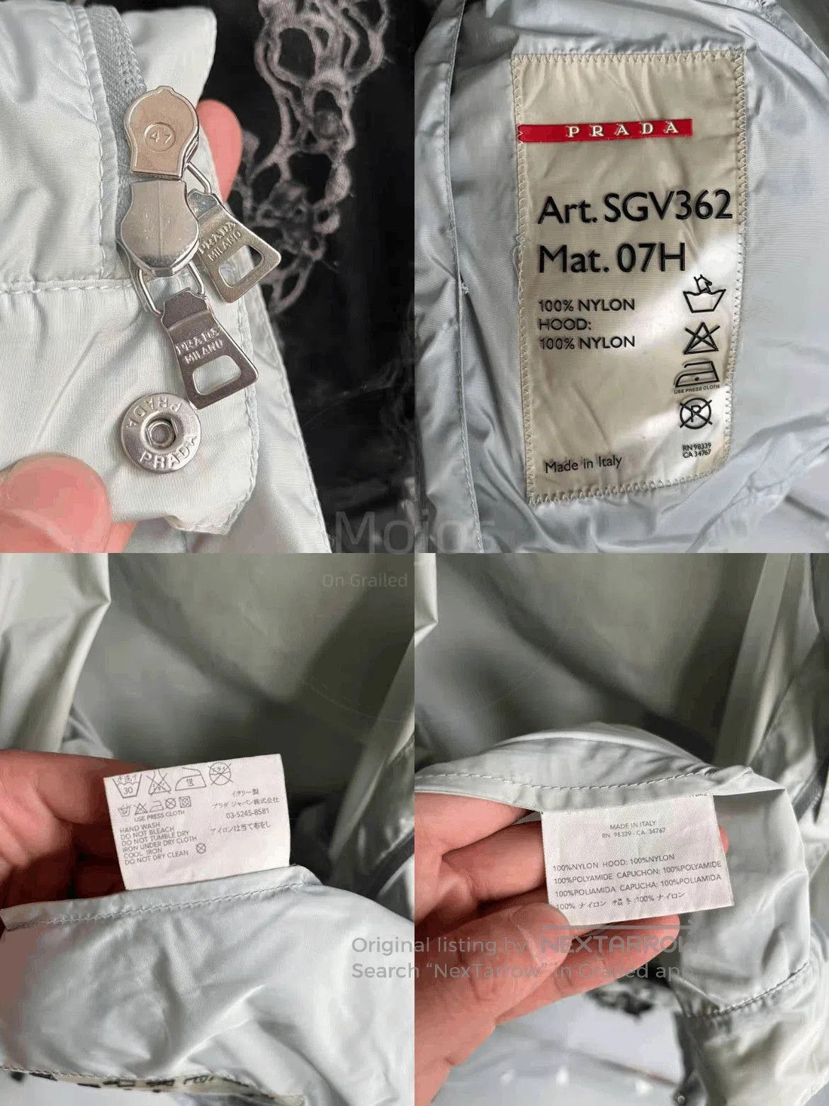Prada Sz 50 Prada Sports Nylon Light Jacket mojos917823. Size US M / EU 48-50 / 2 - 8 Thumbnail