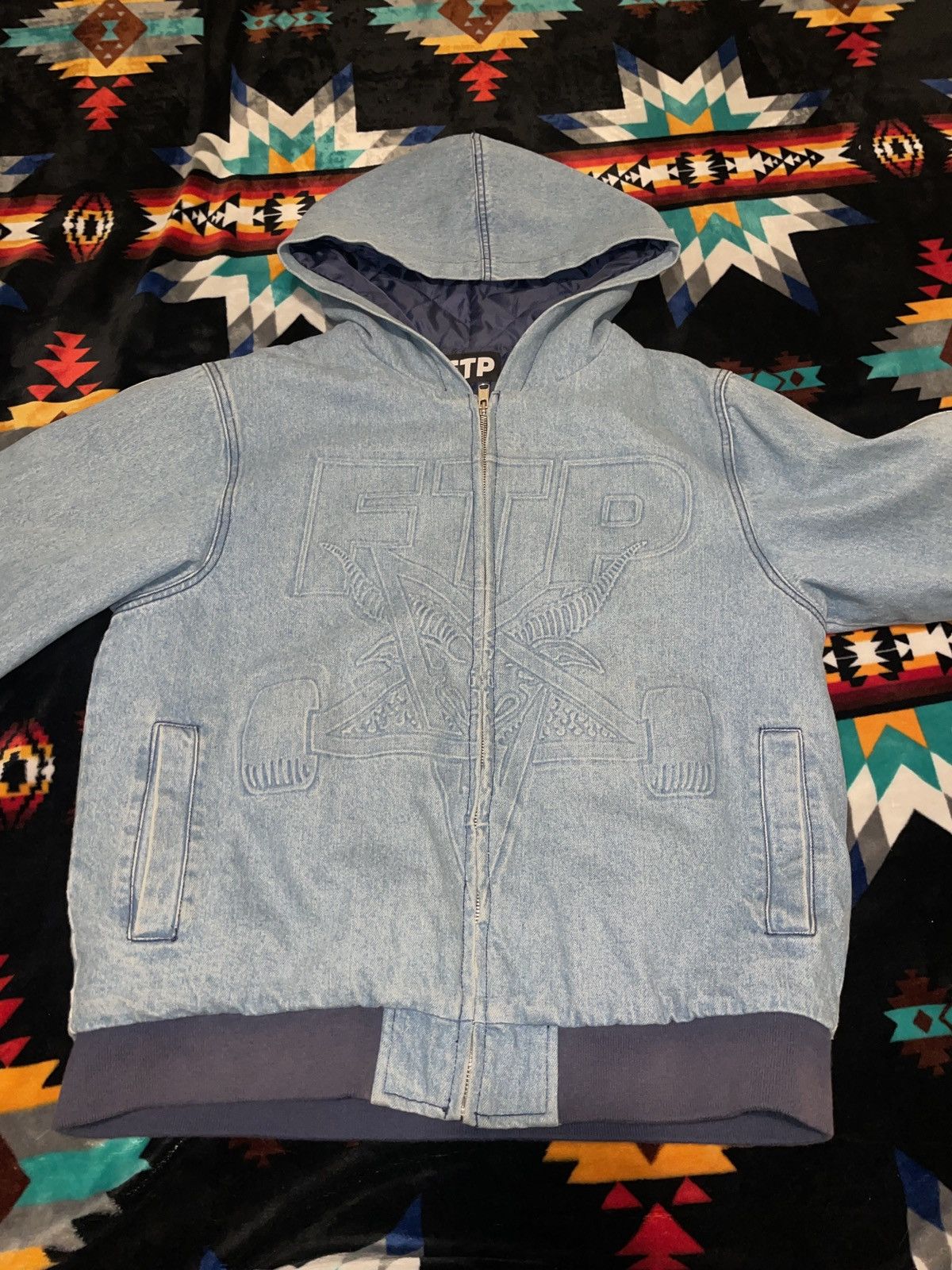 Fuck The Population × Thrasher FTPxThrasher collab, denim jacket Size US M / EU 48-50 / 2 - 1 Thumbnail
