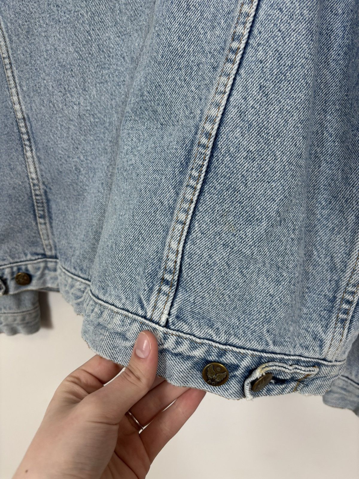 Avirex Vintage Avirex USA Men’s Light Blue Flight Denim Jacket Size US M / EU 48-50 / 2 - 20 Thumbnail