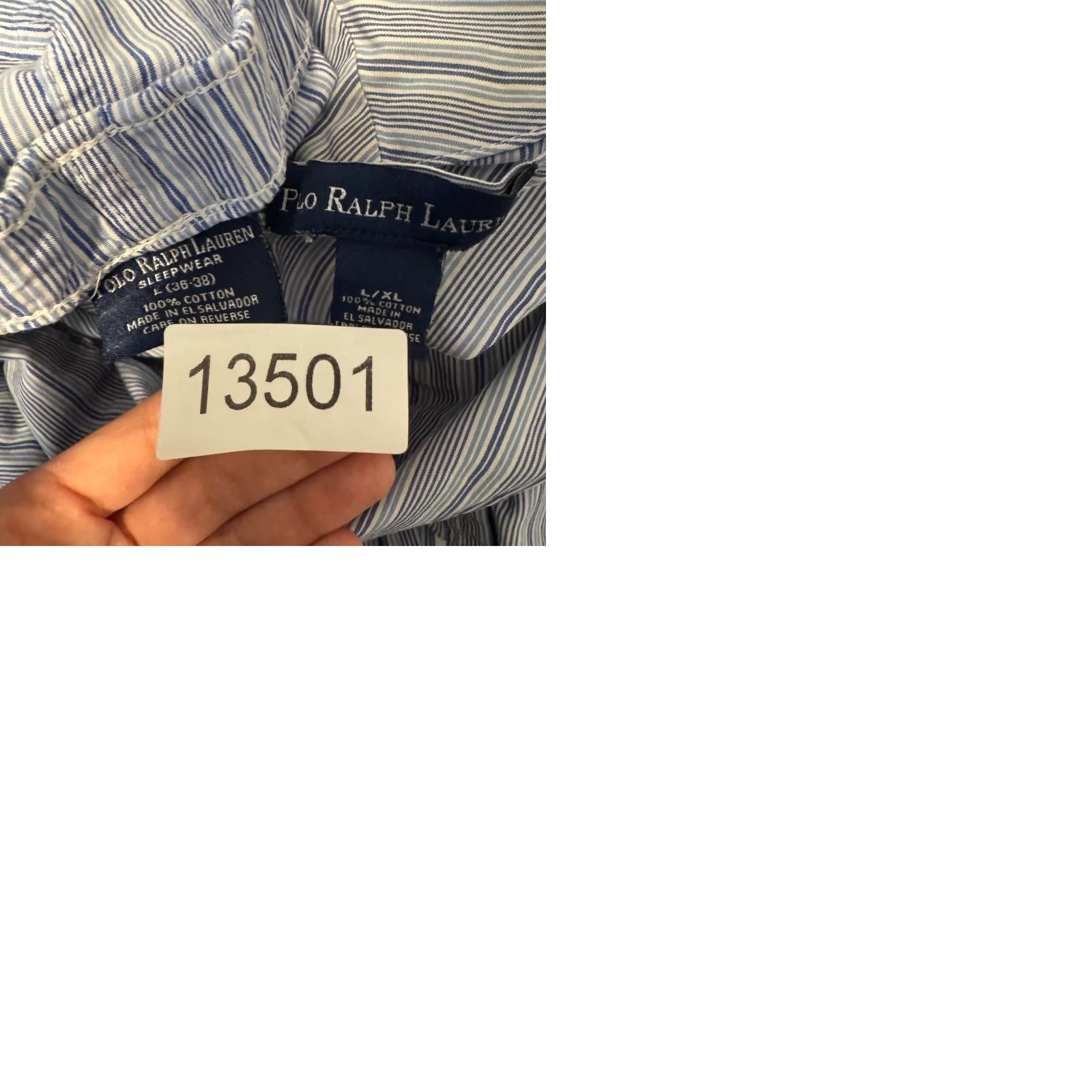 Polo Ralph Lauren Polo Ralph Lauren Robe Pajama Pants XL Blue Pinstripe Vertical Stripe Mens Size US XL / EU 56 / 4 - 10 Thumbnail