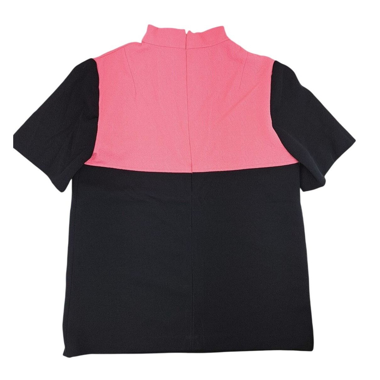 Handmade Vintage Handmade Pant Suit Pink Black Top Polyester 2 Piece Size L / US 10 / IT 46 - 3 Thumbnail