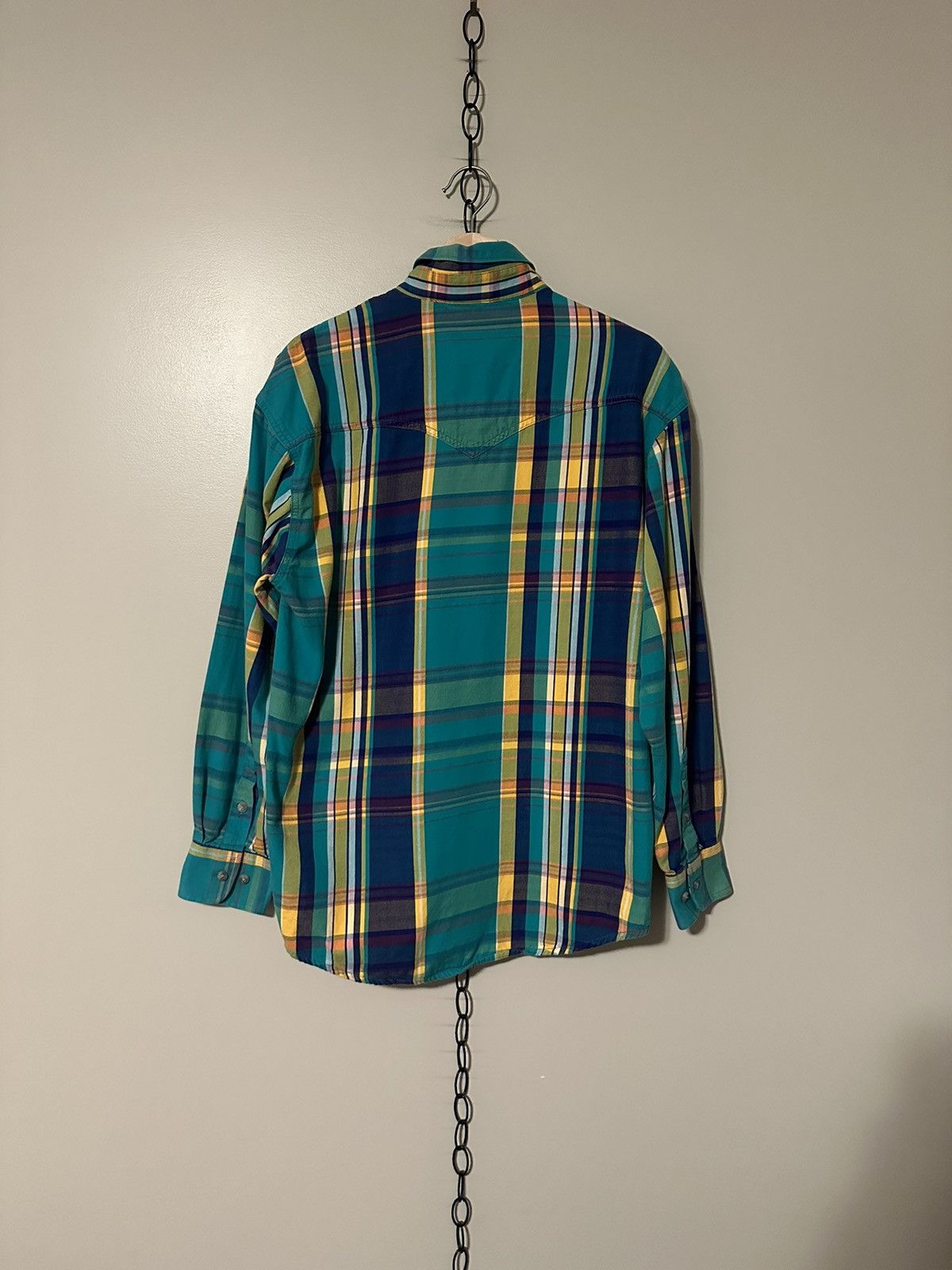 Vintage × Wrangler Vintage Wrangler Western Plaid Button-up Shirt Medium Size US M / EU 48-50 / 2 - 2 Thumbnail